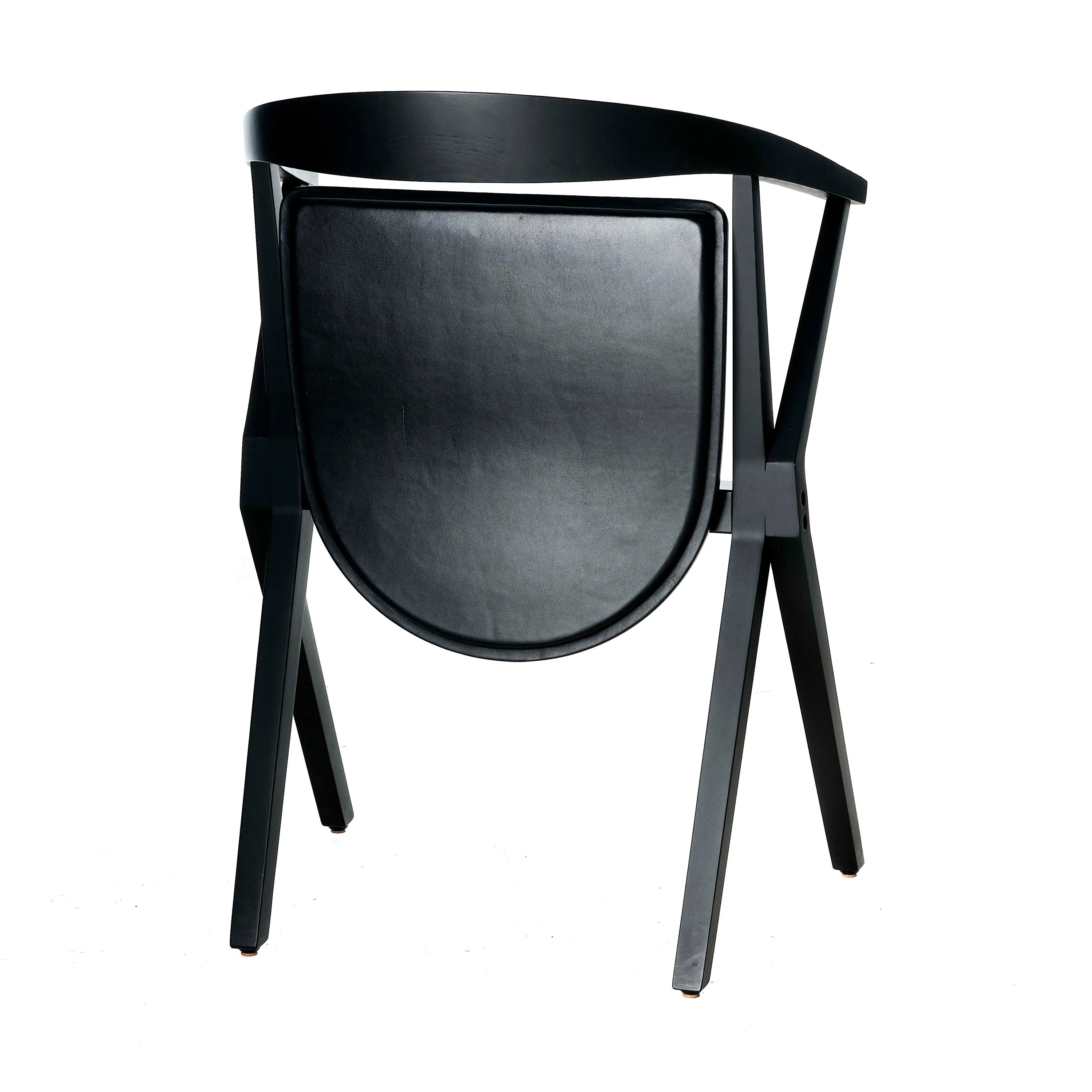 Chair B Folding Chair with Leather Seat