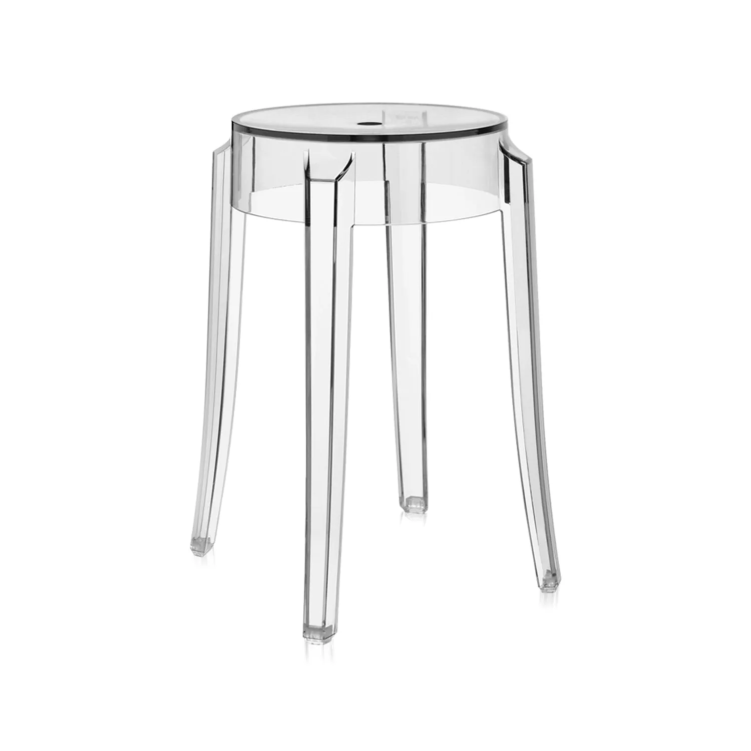 Charles Ghost Transparent Stool (Set of 2)