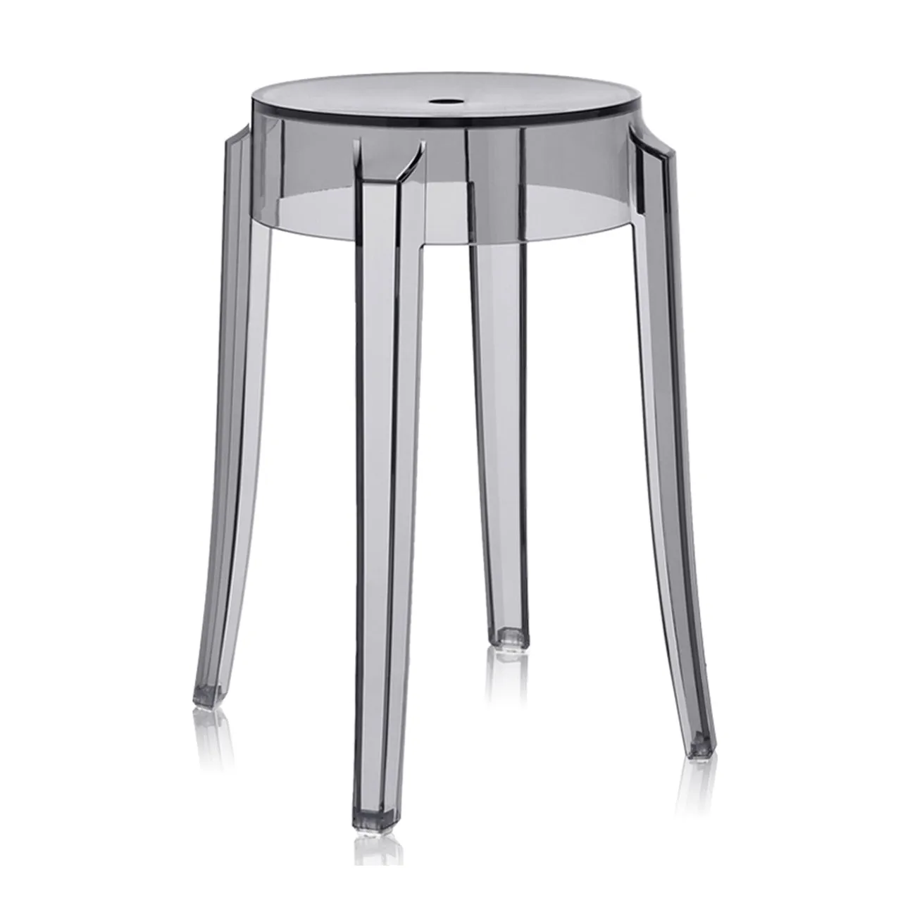 Charles Ghost Transparent Stool (Set of 2)