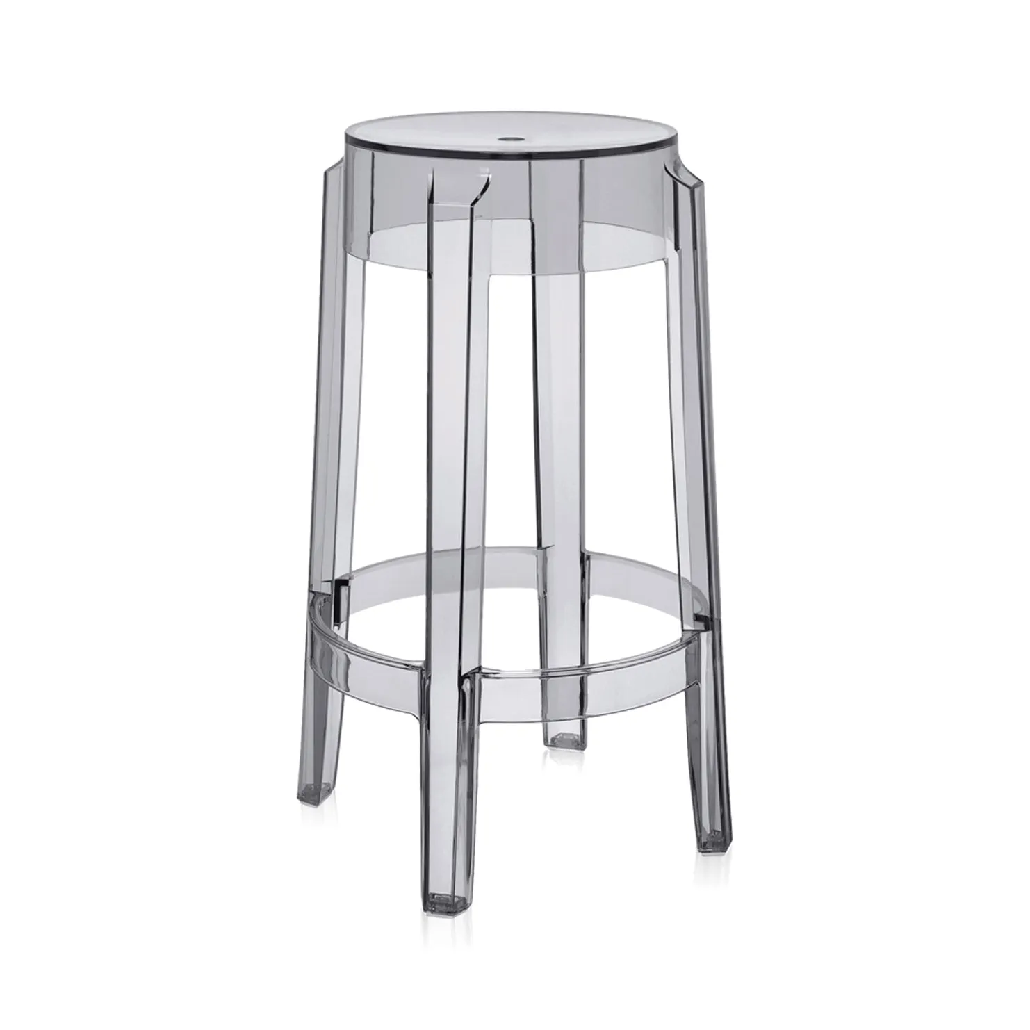 Charles Ghost Transparent Stool (Set of 2)