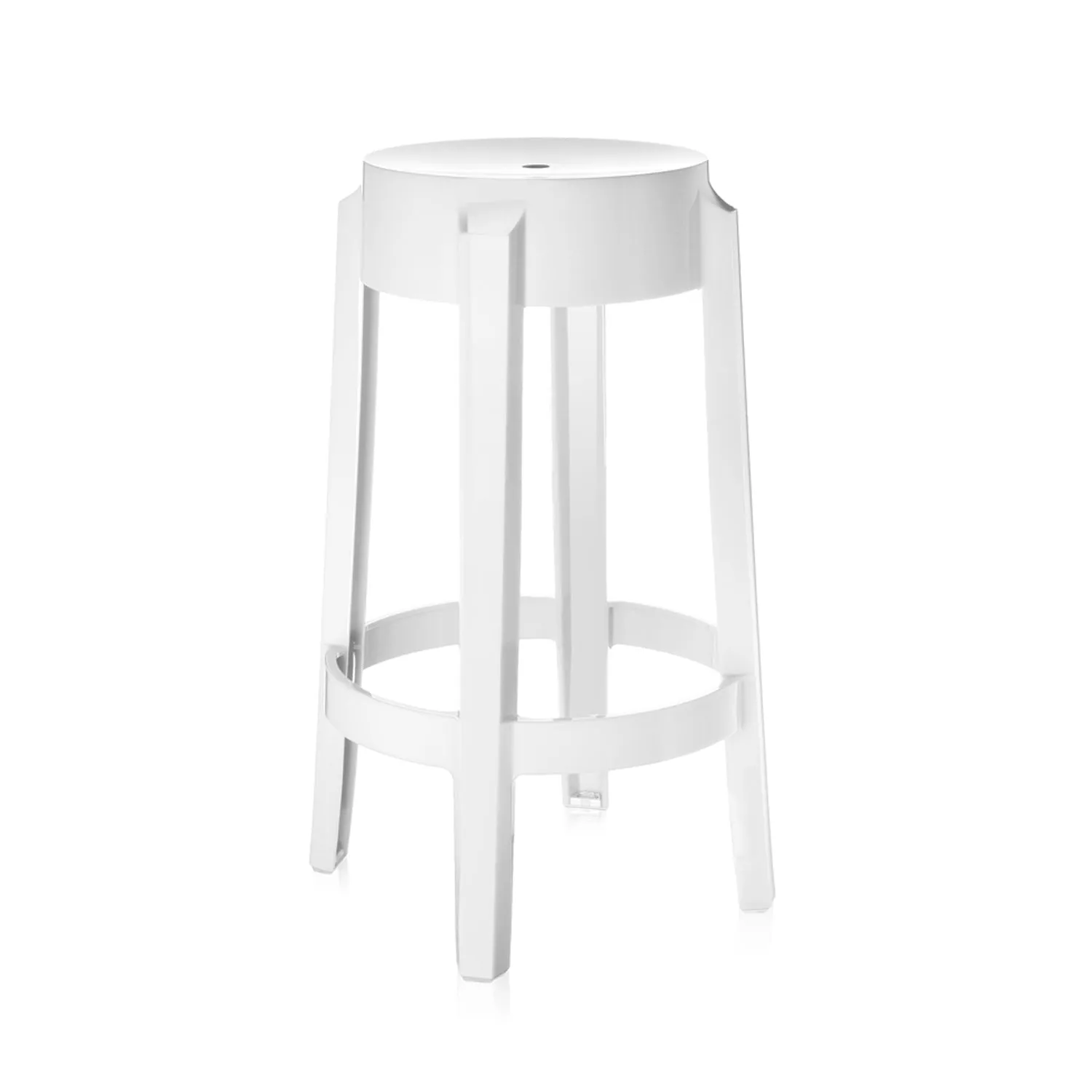 Charles Ghost Transparent Stool (Set of 2)