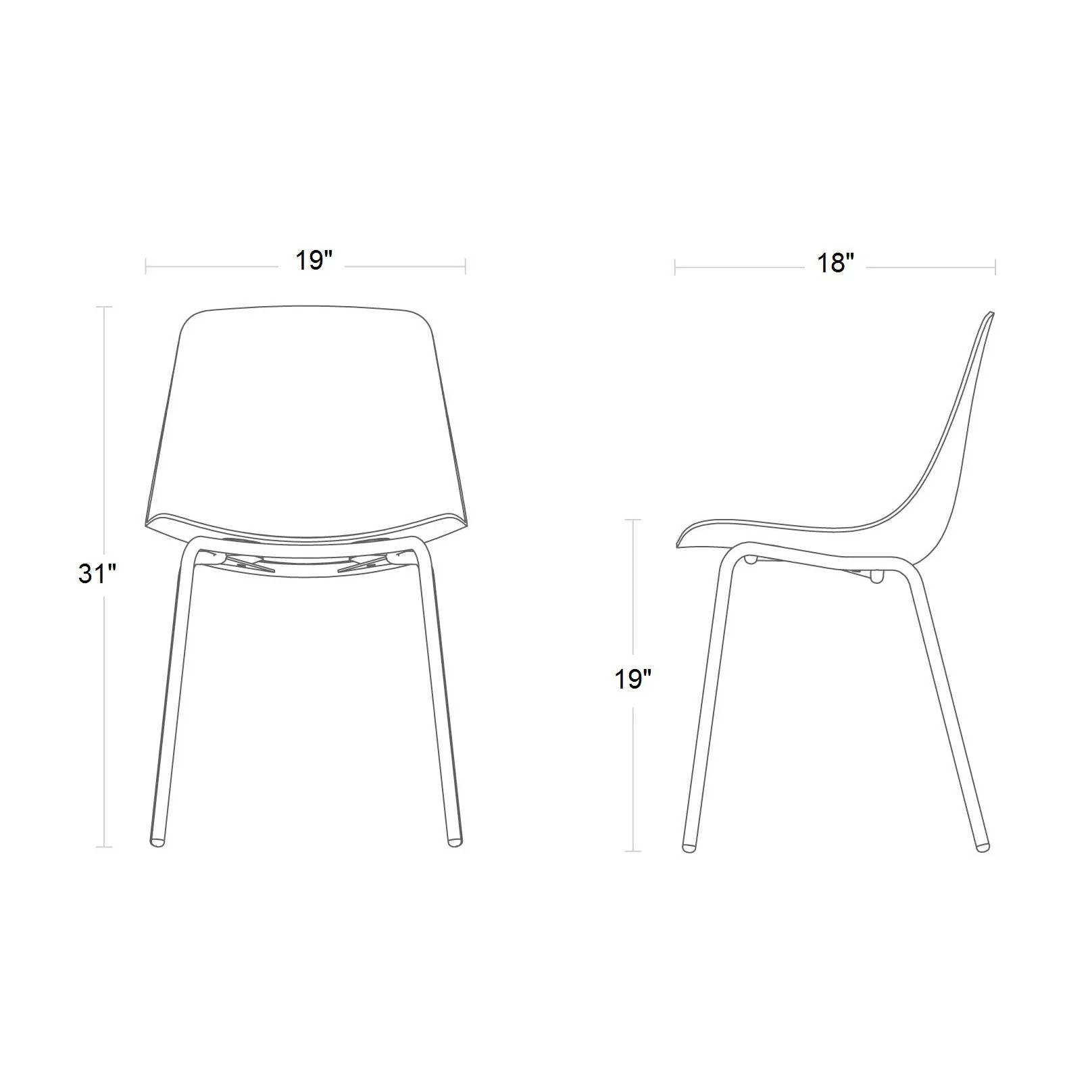 Clean Cut Dining Chair