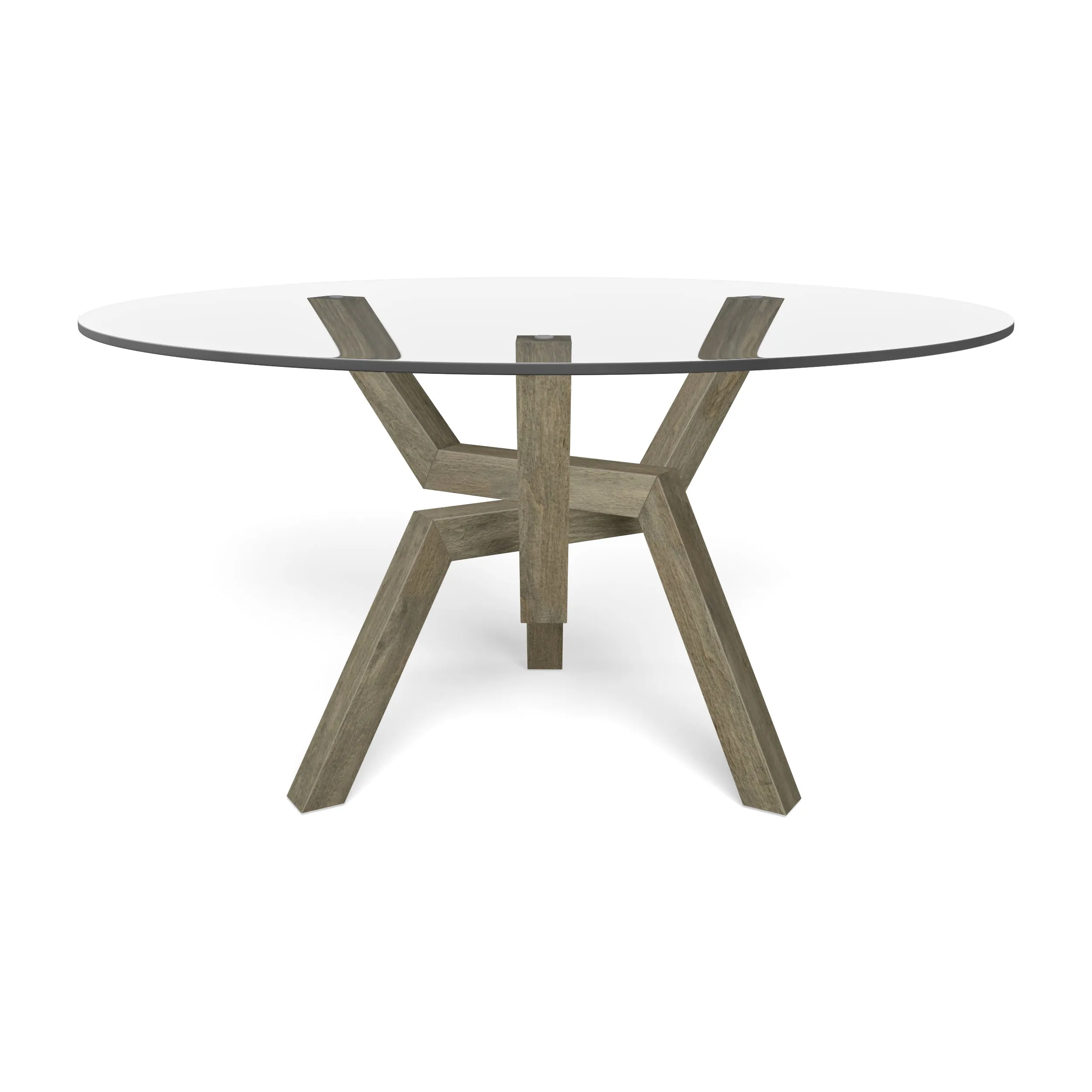 Cleo Round Dining Table Glass Top
