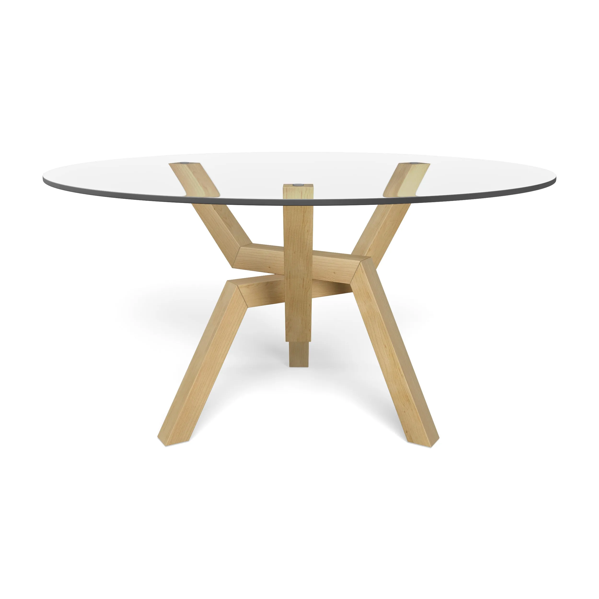 Cleo Round Dining Table Glass Top