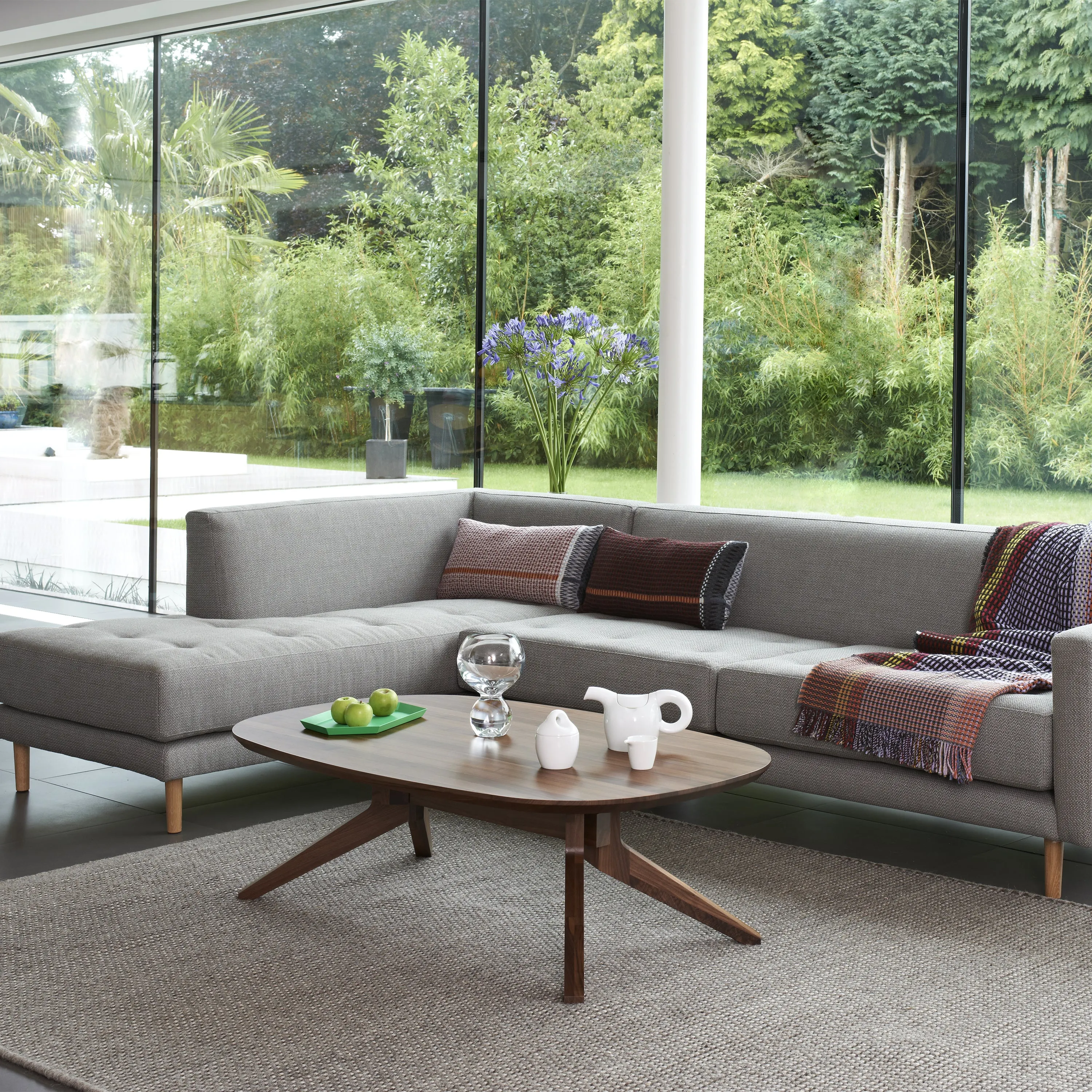 Cross Oval Coffee Table