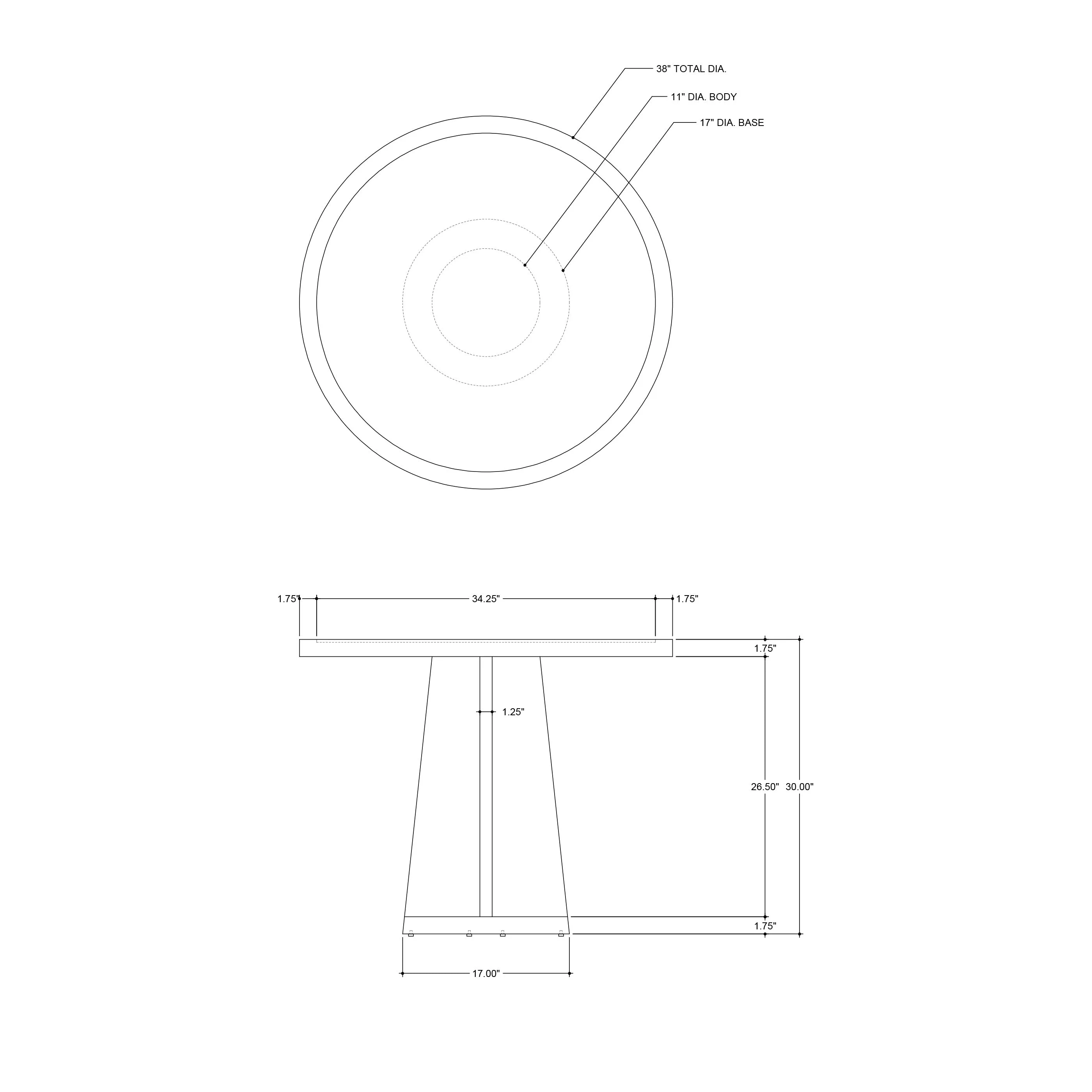 Deanna Raffia Entry Table