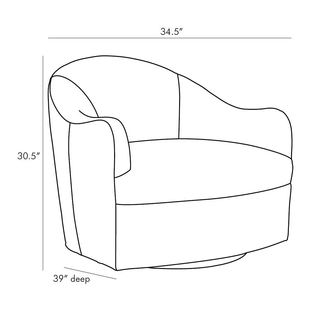 Delfino Swivel Lounge Chair