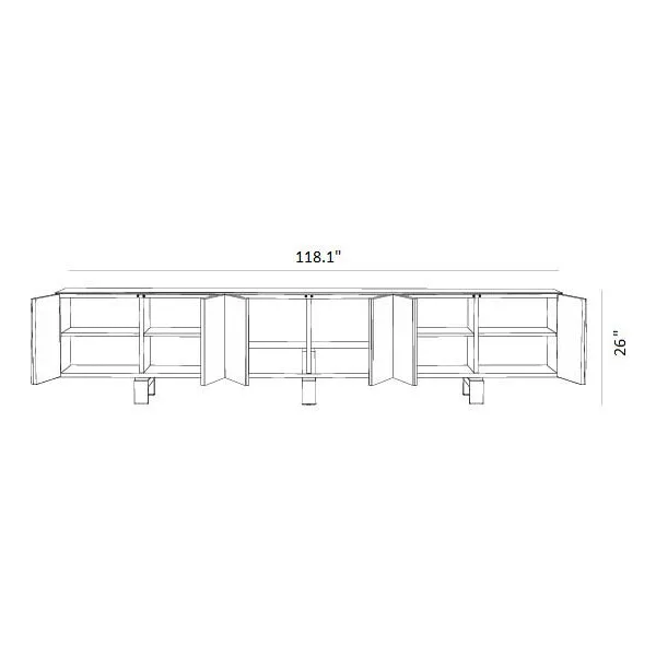 Dreams 6-Door Cabinet