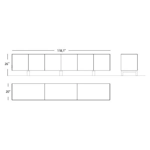 Dreams 6-Door Cabinet