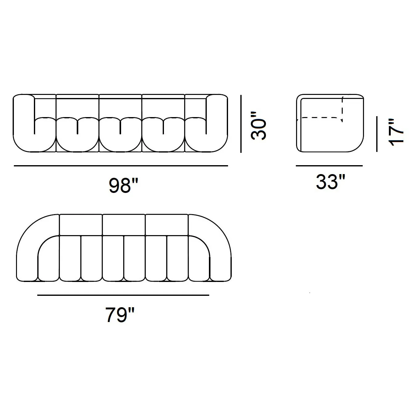 DS-707 Canada 4 Seater Sofa