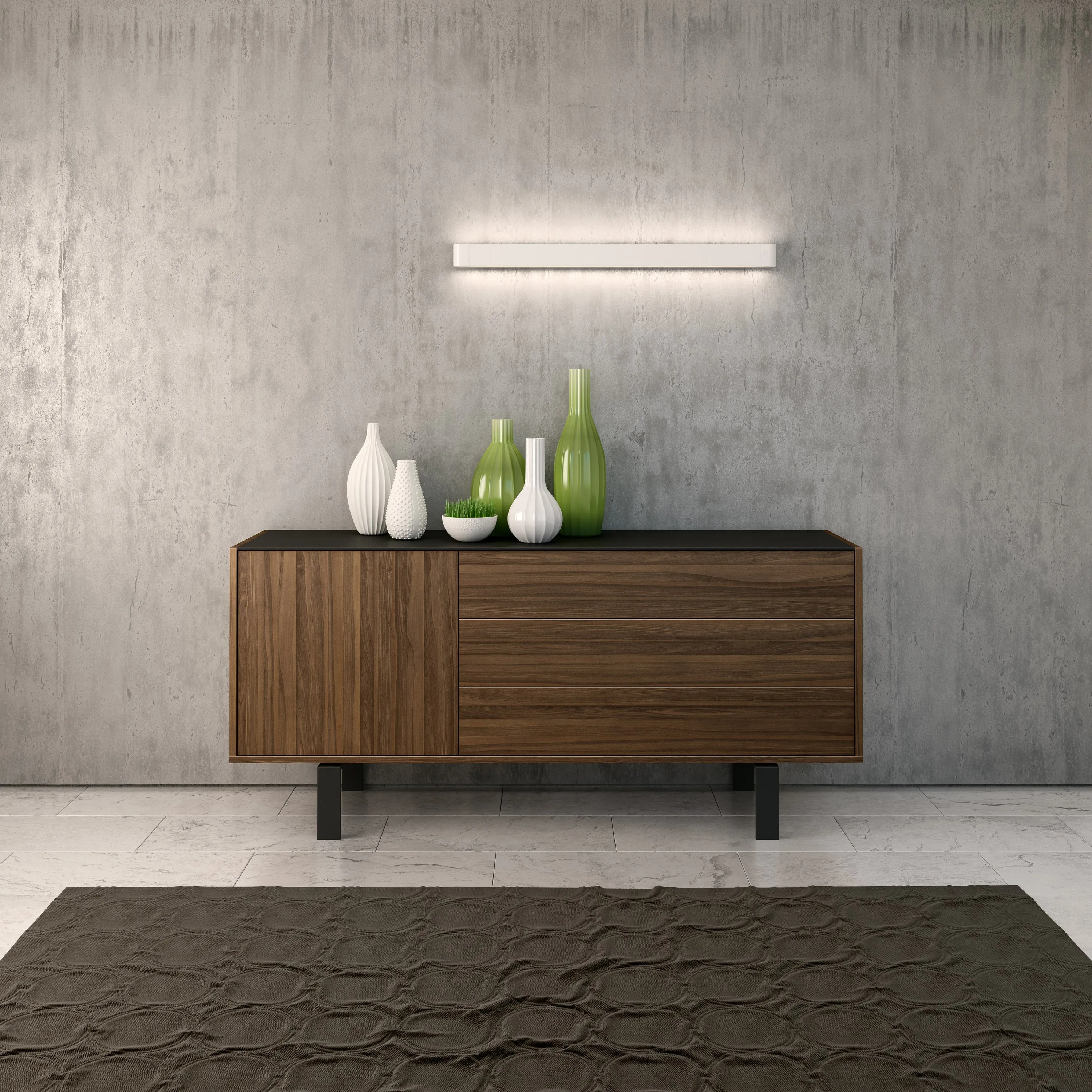 Elodi 1-Door with 3 Drawer Sideboard