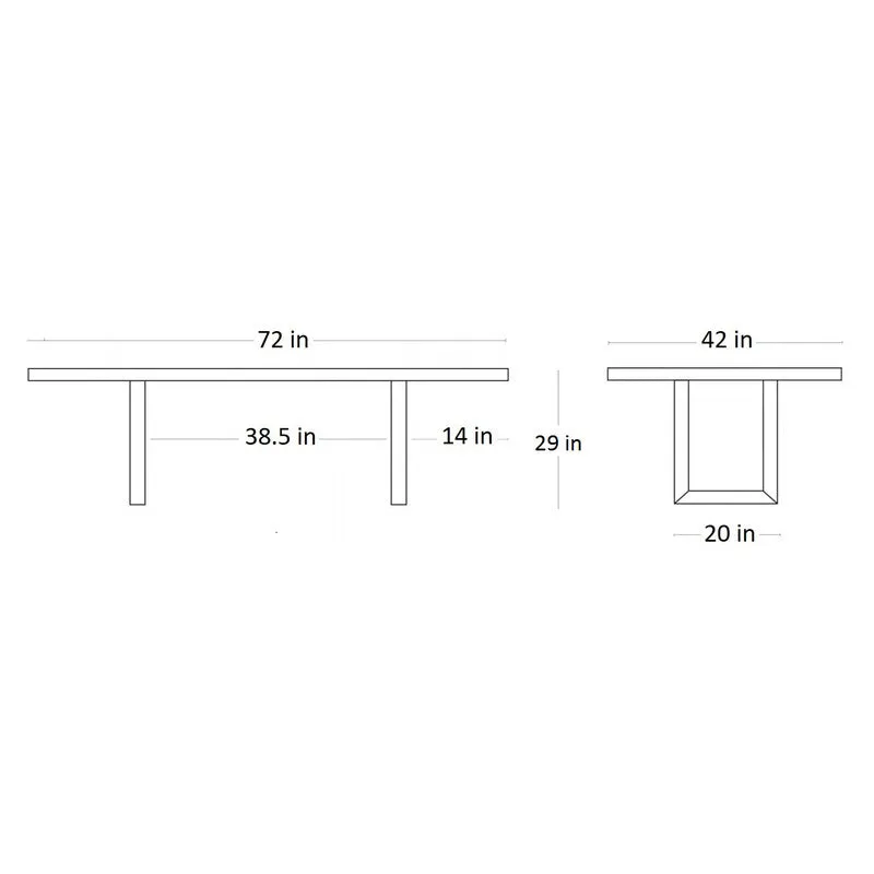 Emerson Dining Table - Sculpted Edge