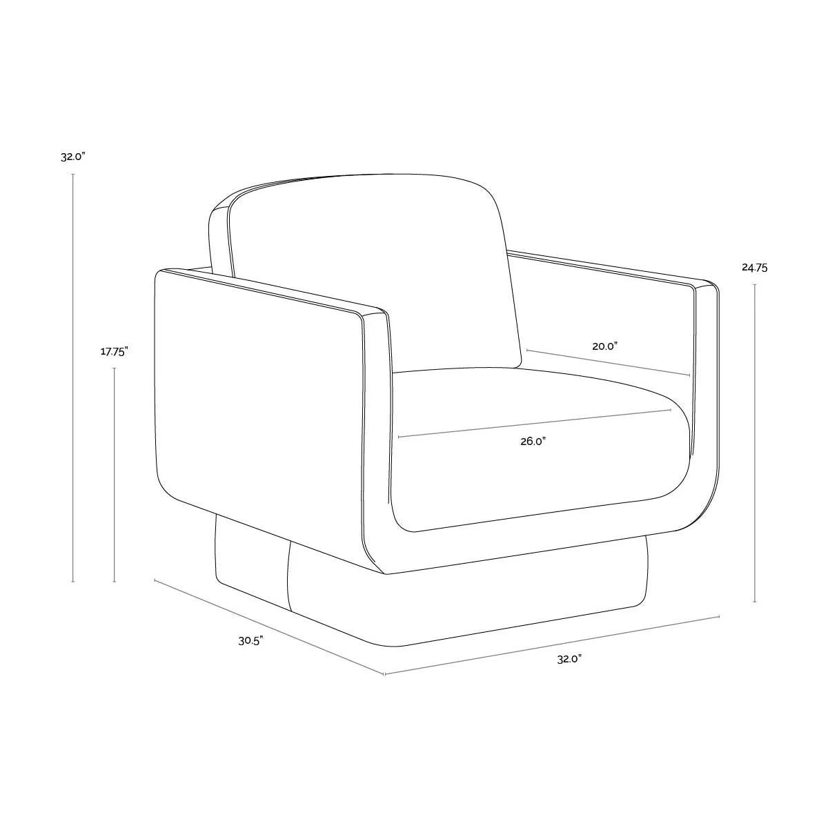 Everton Lounge Armchair
