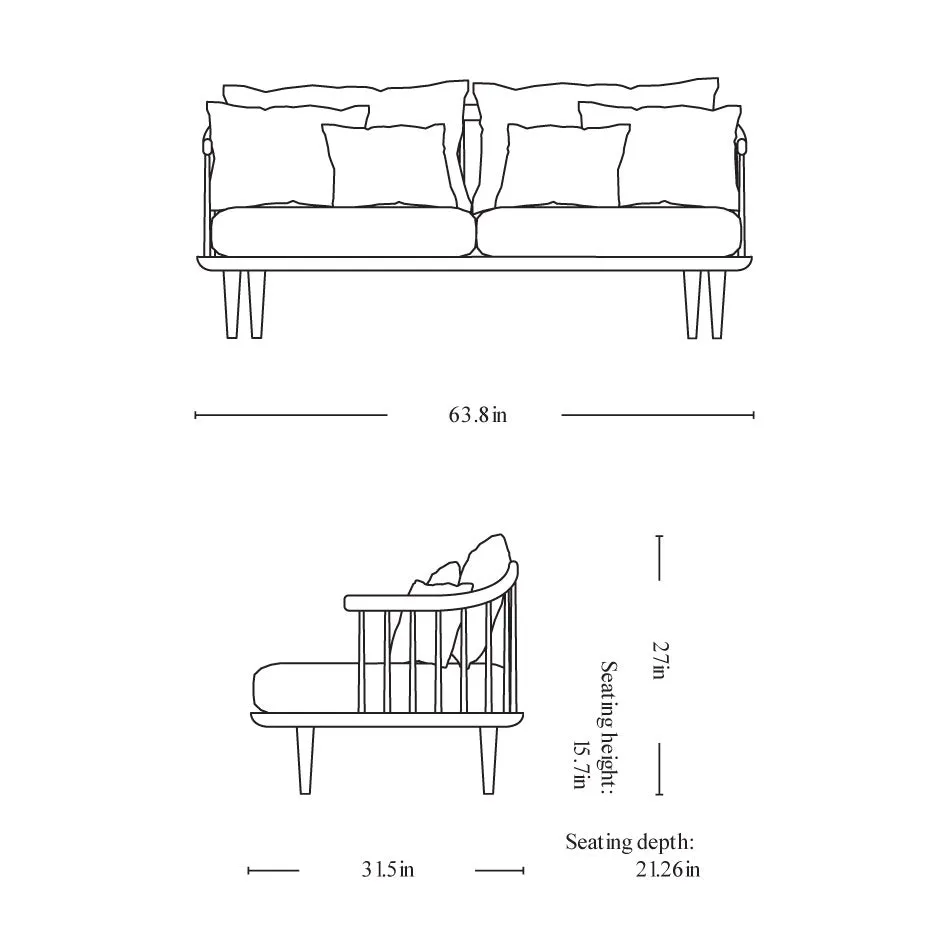 Fly 2-Seater Sofa