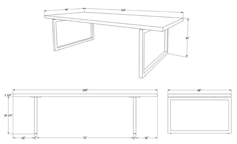 GAX 48 Dining Table