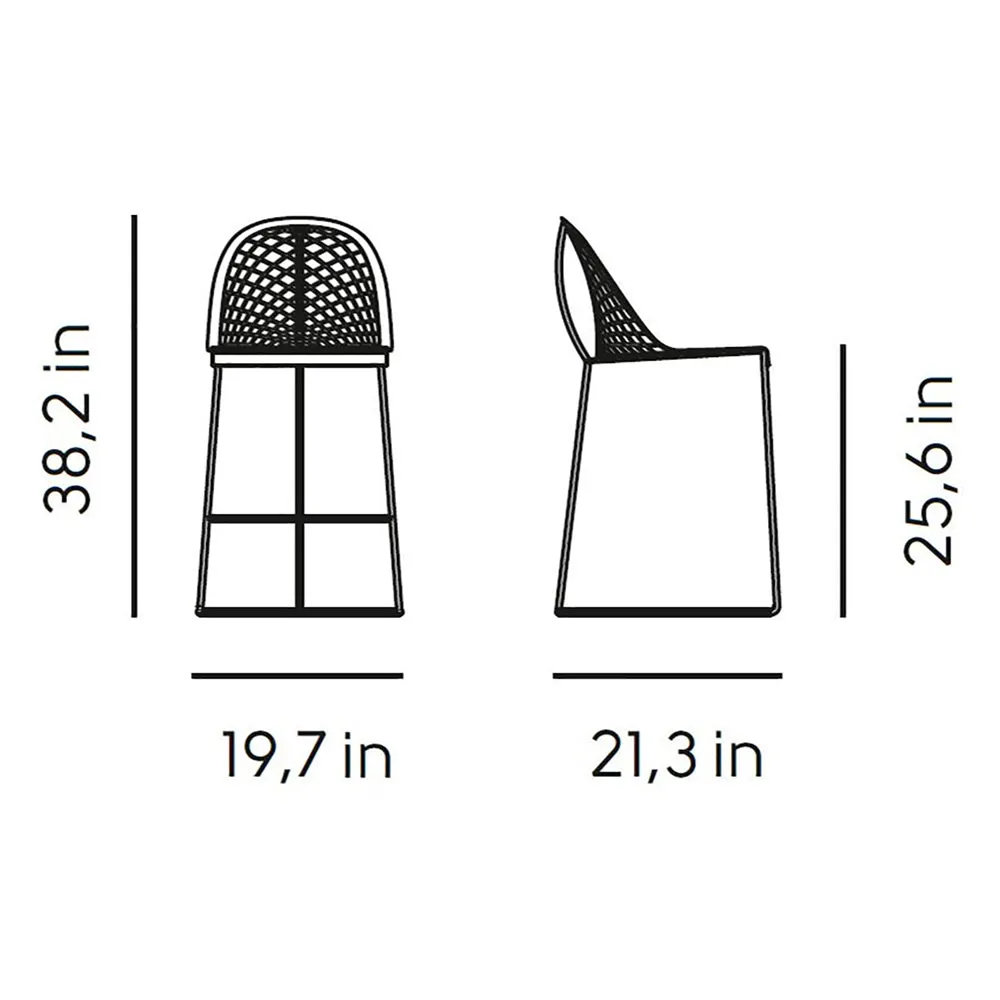 Guapa H65 M CU Counter Stool