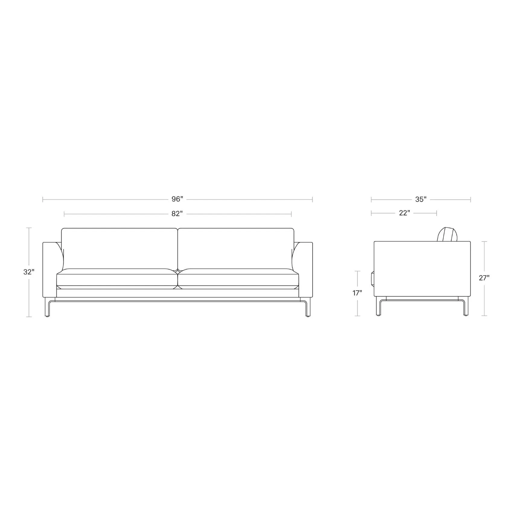 Guide 96-inch Sofa