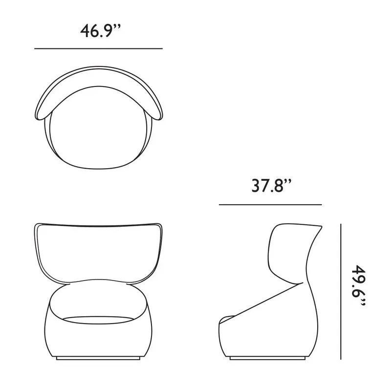 Hana Wingback Lounge Chair