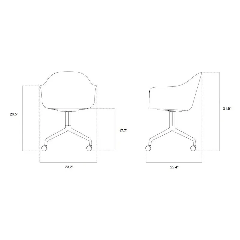 Harbour Upholstered Chair with Swivel Base