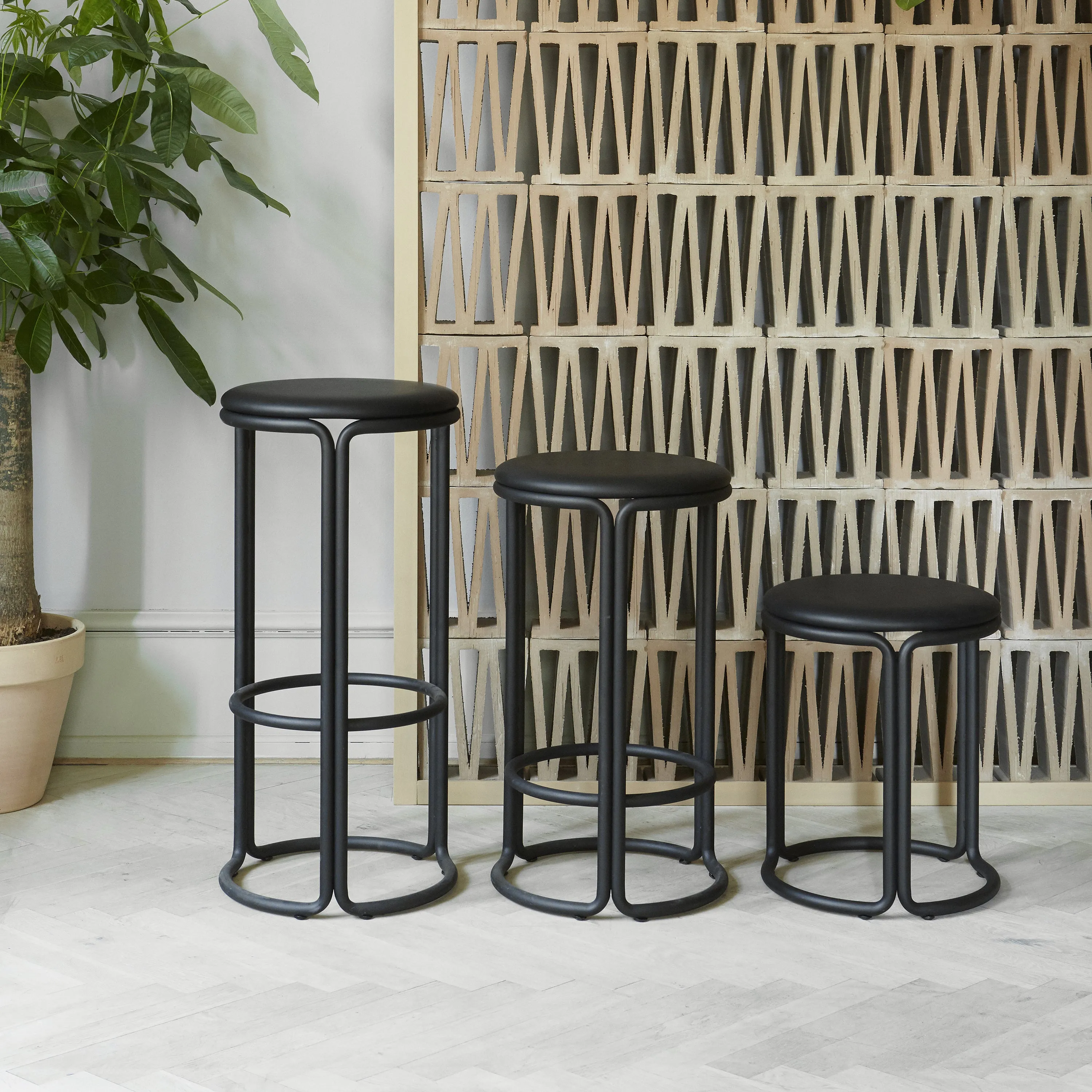 Hardie Upholstered Stool