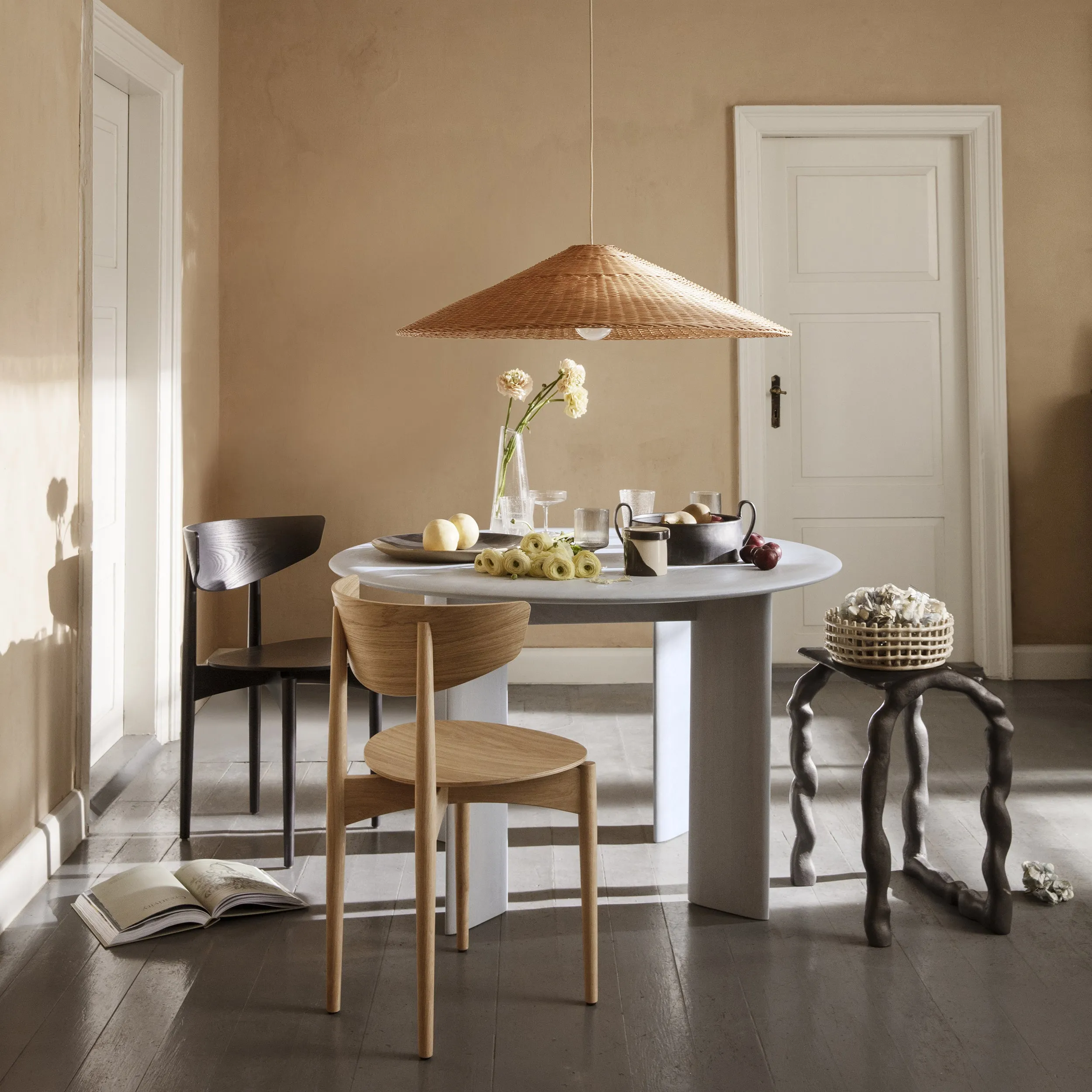 Herman Dining Chair with Wood Base