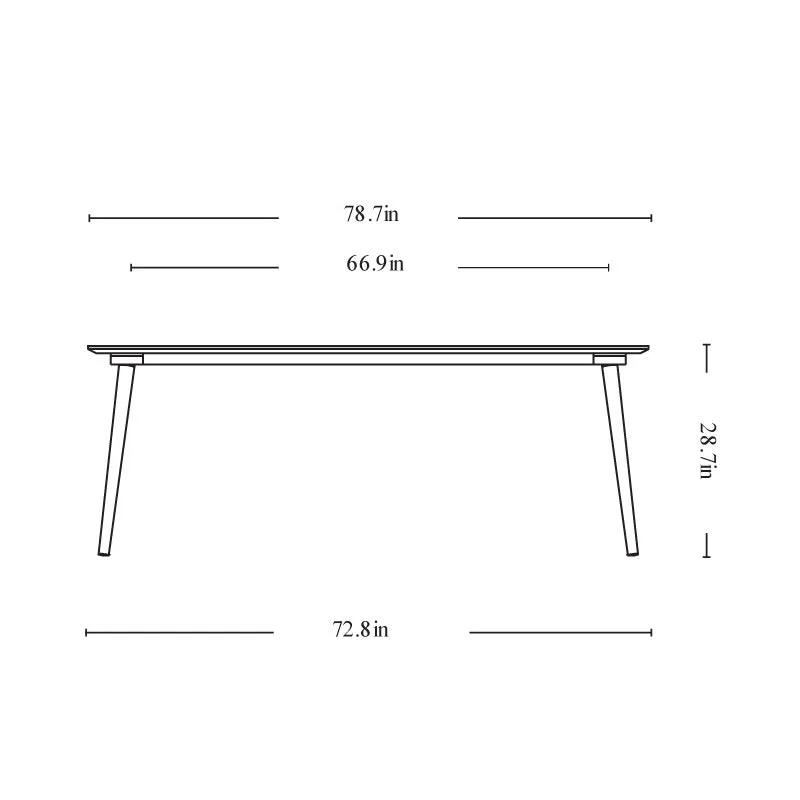In Between Rectangle Dining Table