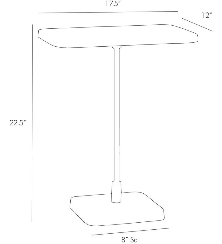 Kaela Rectangle Accent Table