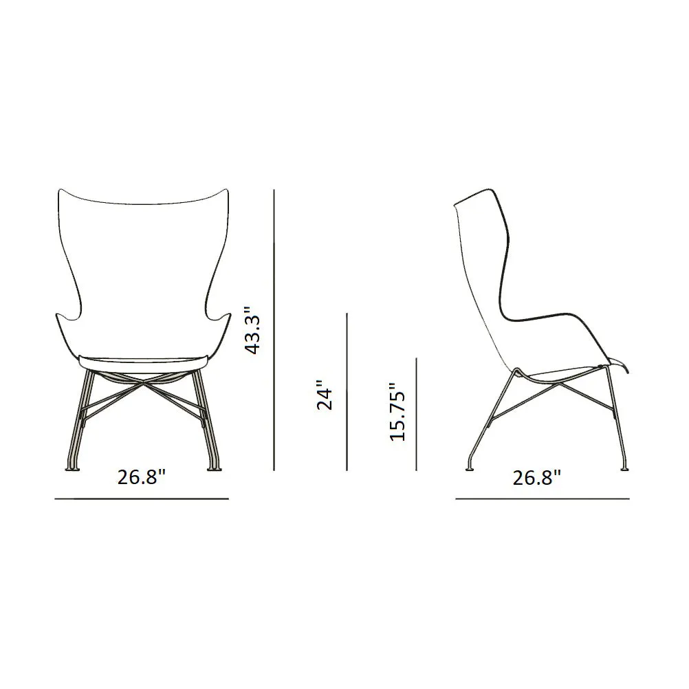 K/Wood Upholstered Chair