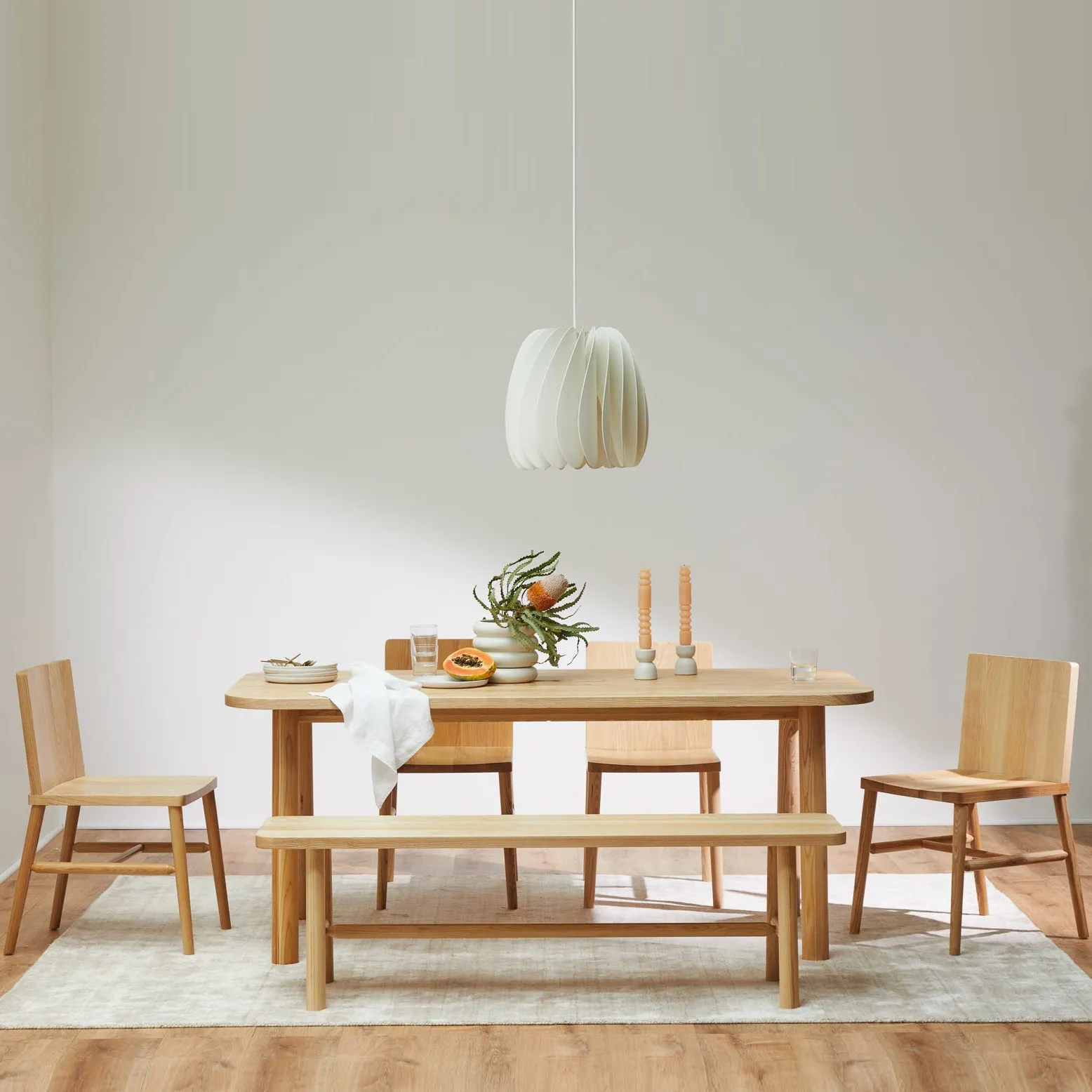 LAX Series Milk Dining Table