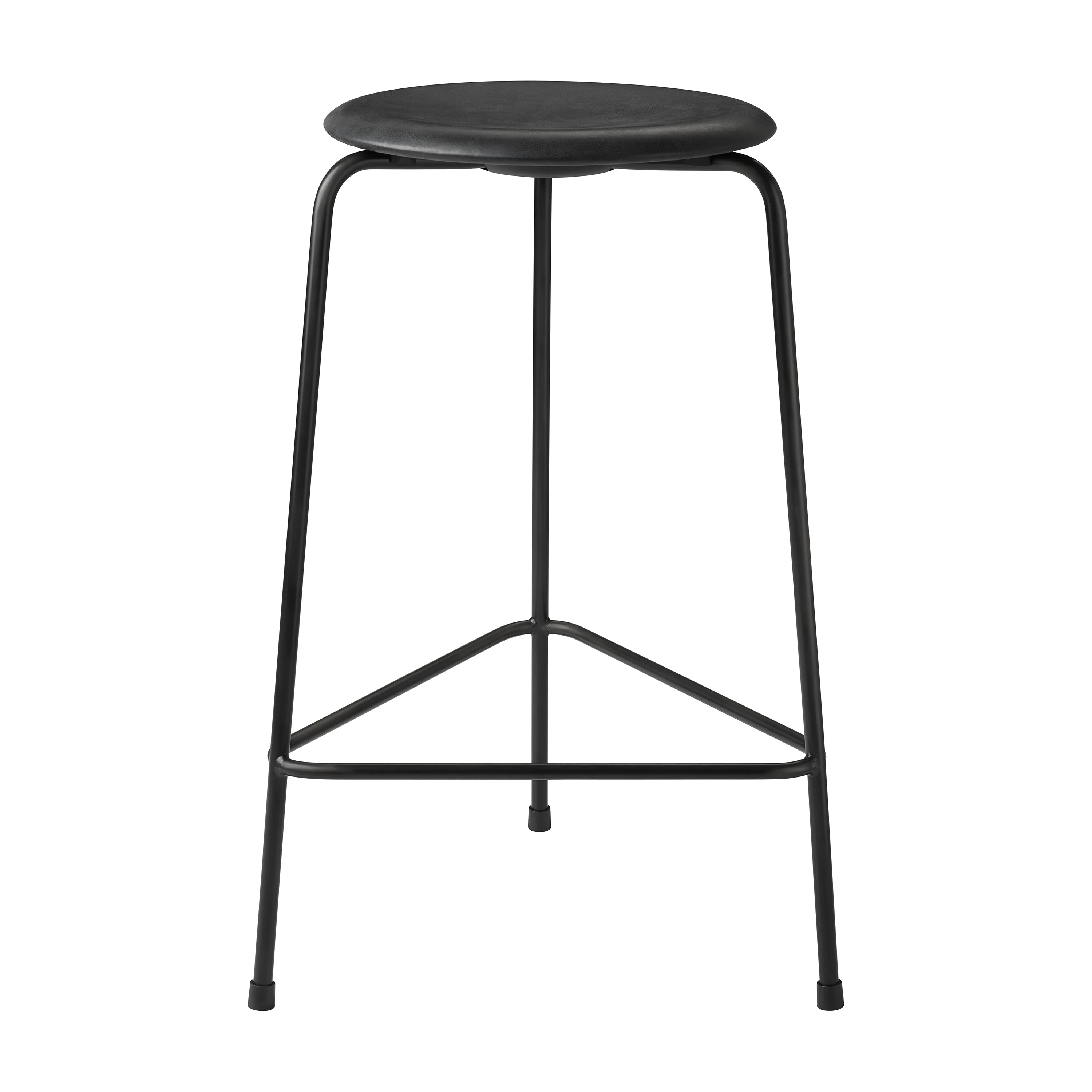 Leather Counter High Dot Stool