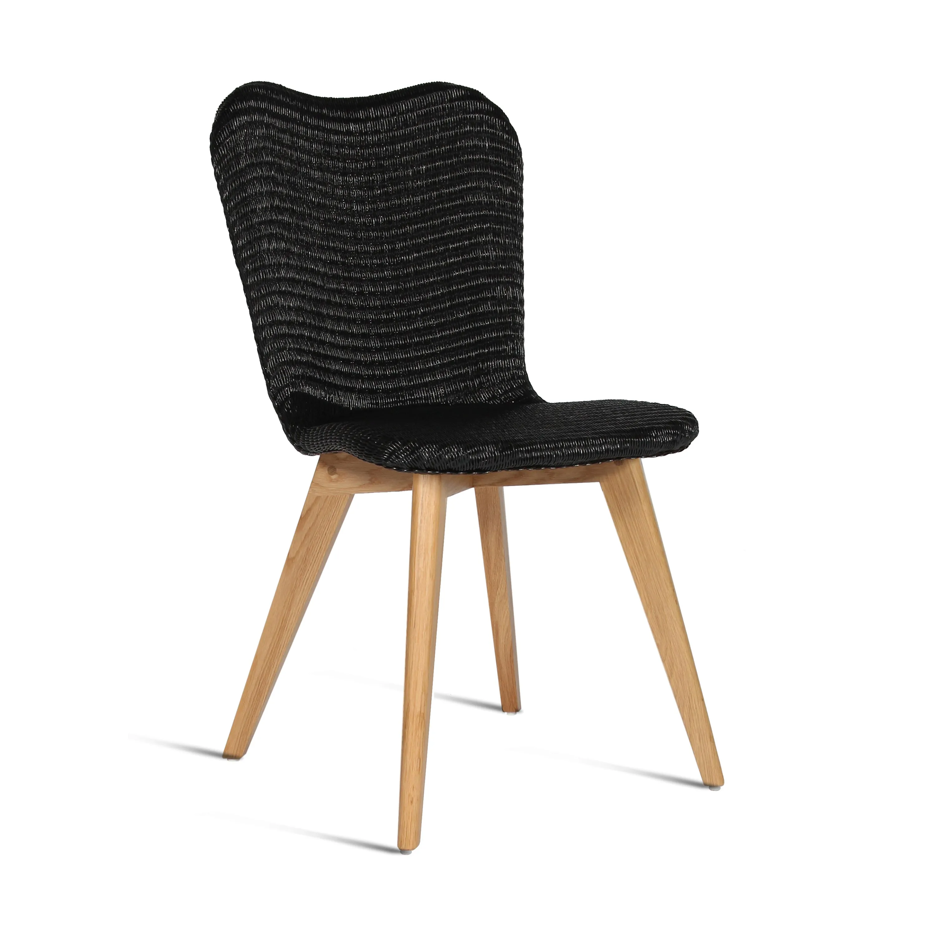 Lily Dining Chair with Wood Base