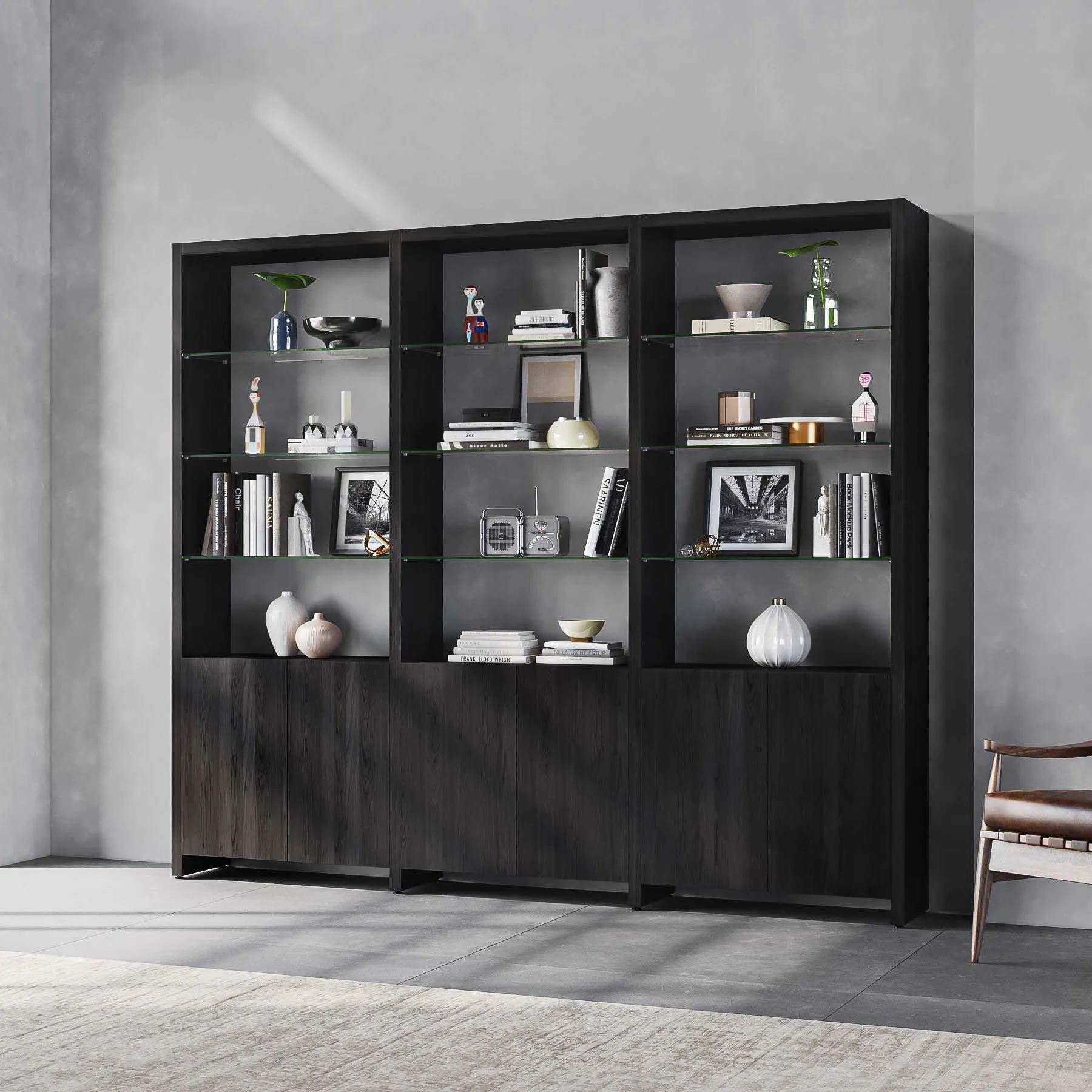 Linea Offset 3 Shelf System