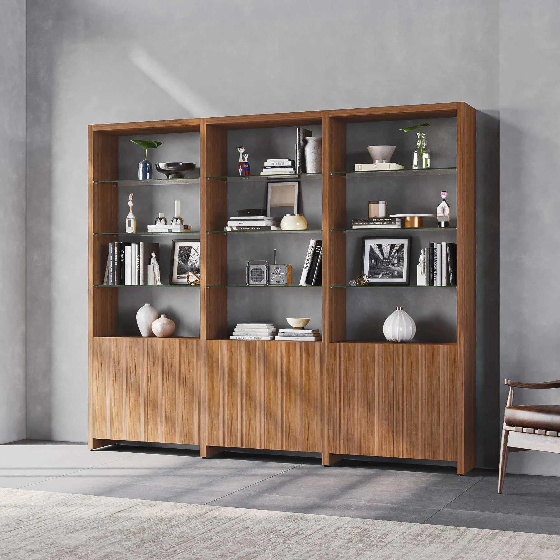 Linea Offset 3 Shelf System