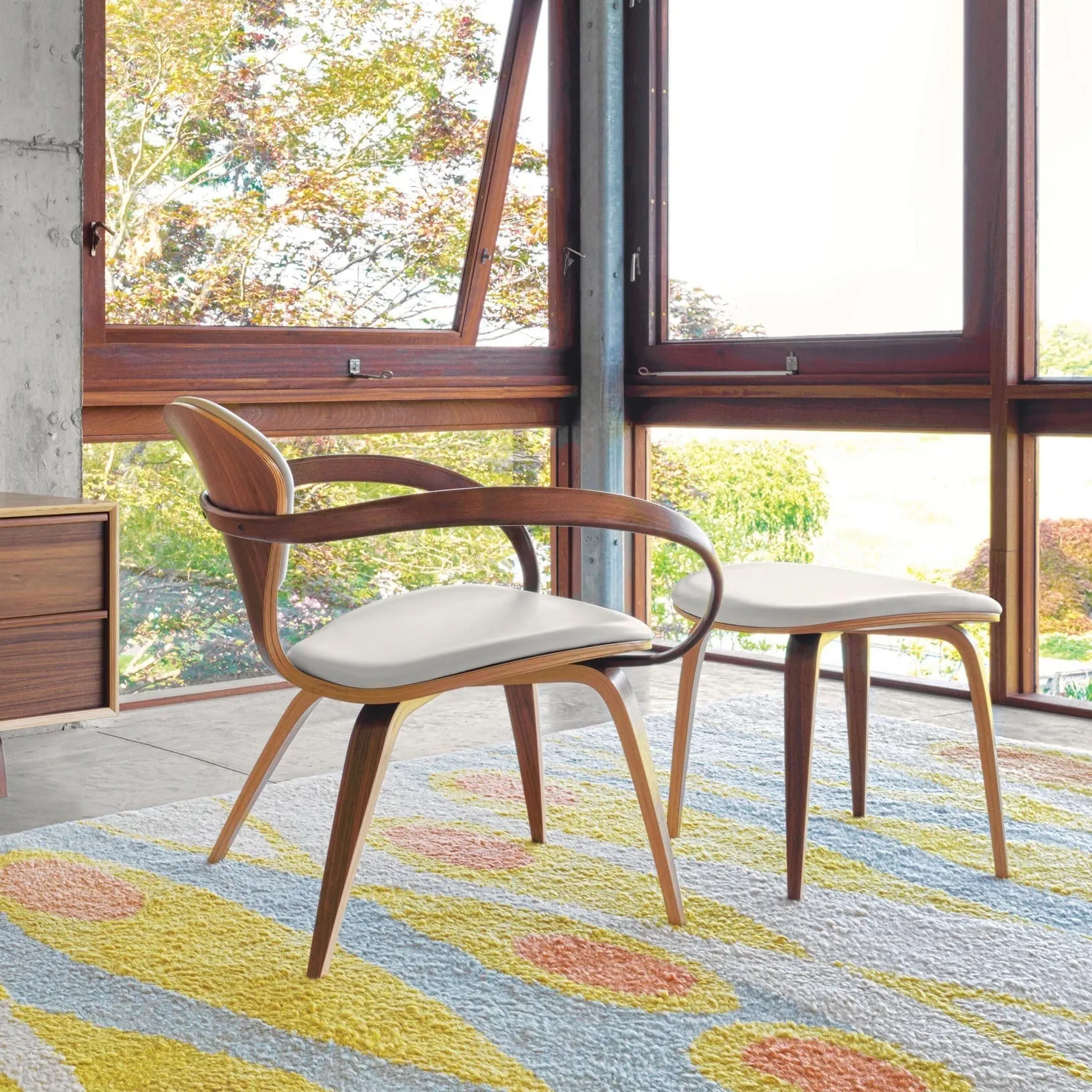 Lounge Armchair - Upholstered Seat and Back