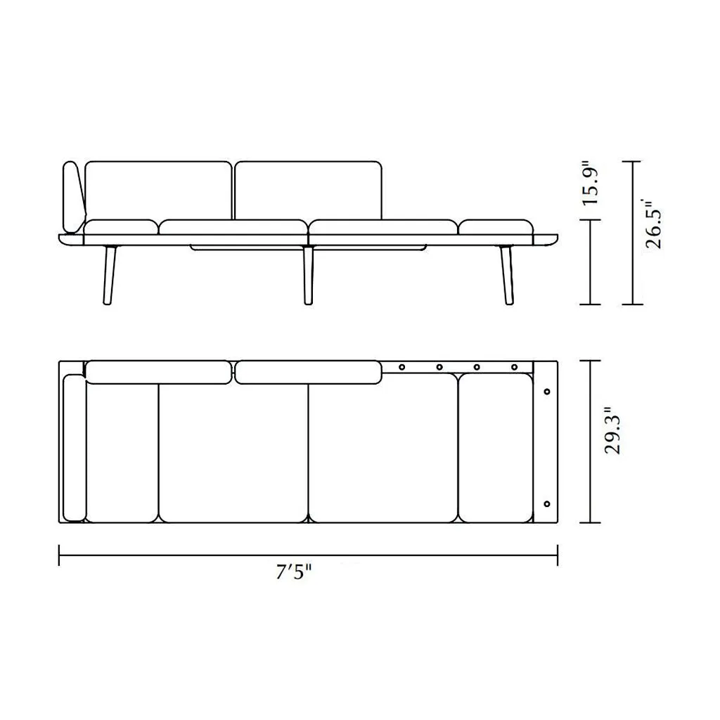 Lounge Around 3-Seater Sofa