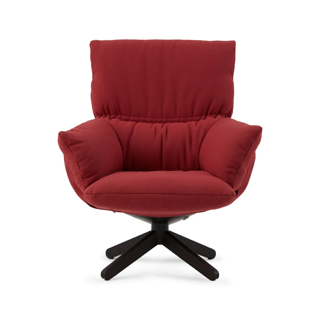 Lud'o Lounge Chair with Ottoman Spokes Base