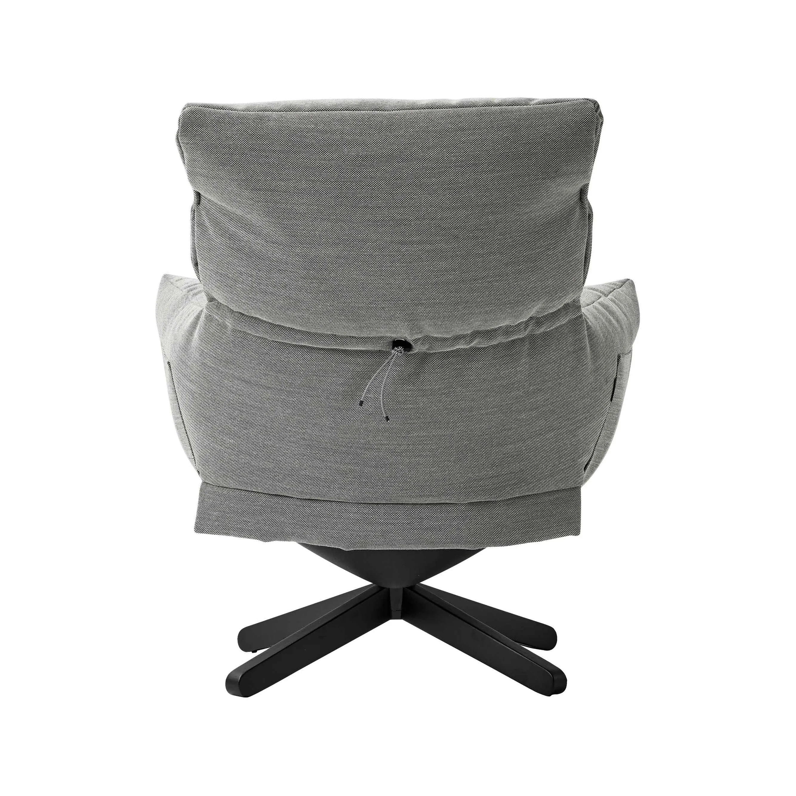 Lud'o Lounge Chair with Ottoman Spokes Base