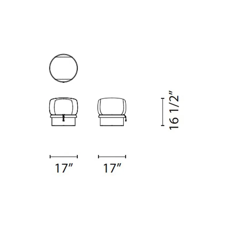 Lud'o Lounge Chair with Ottoman Spokes Base