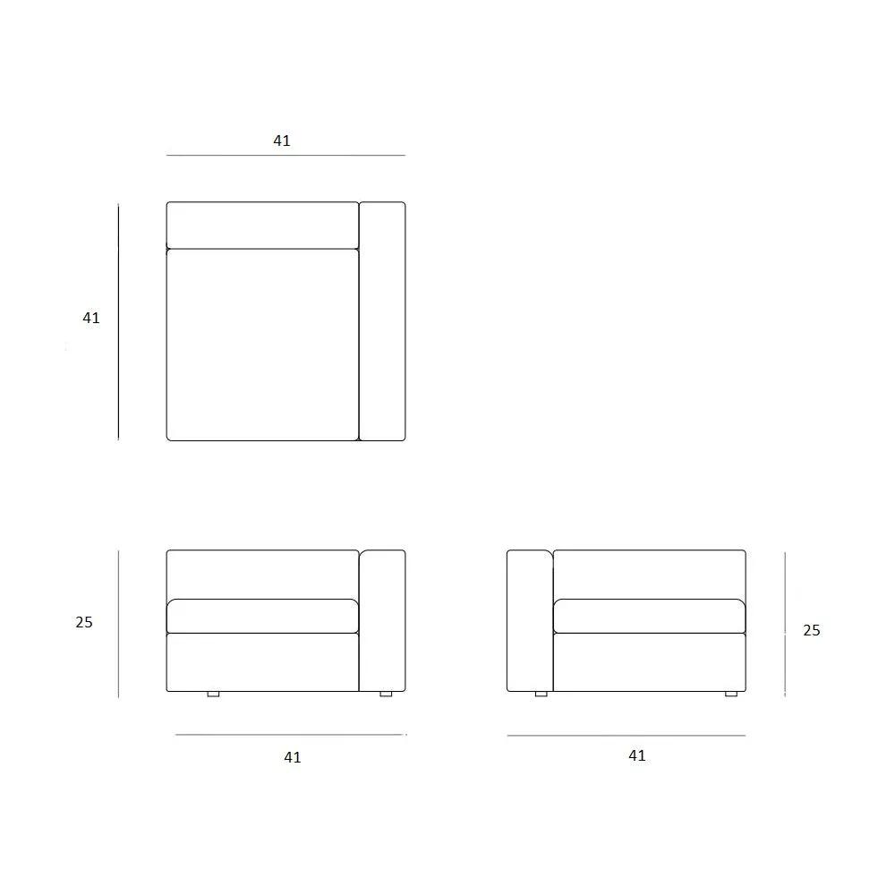 Mellow 3 Seater Sectional