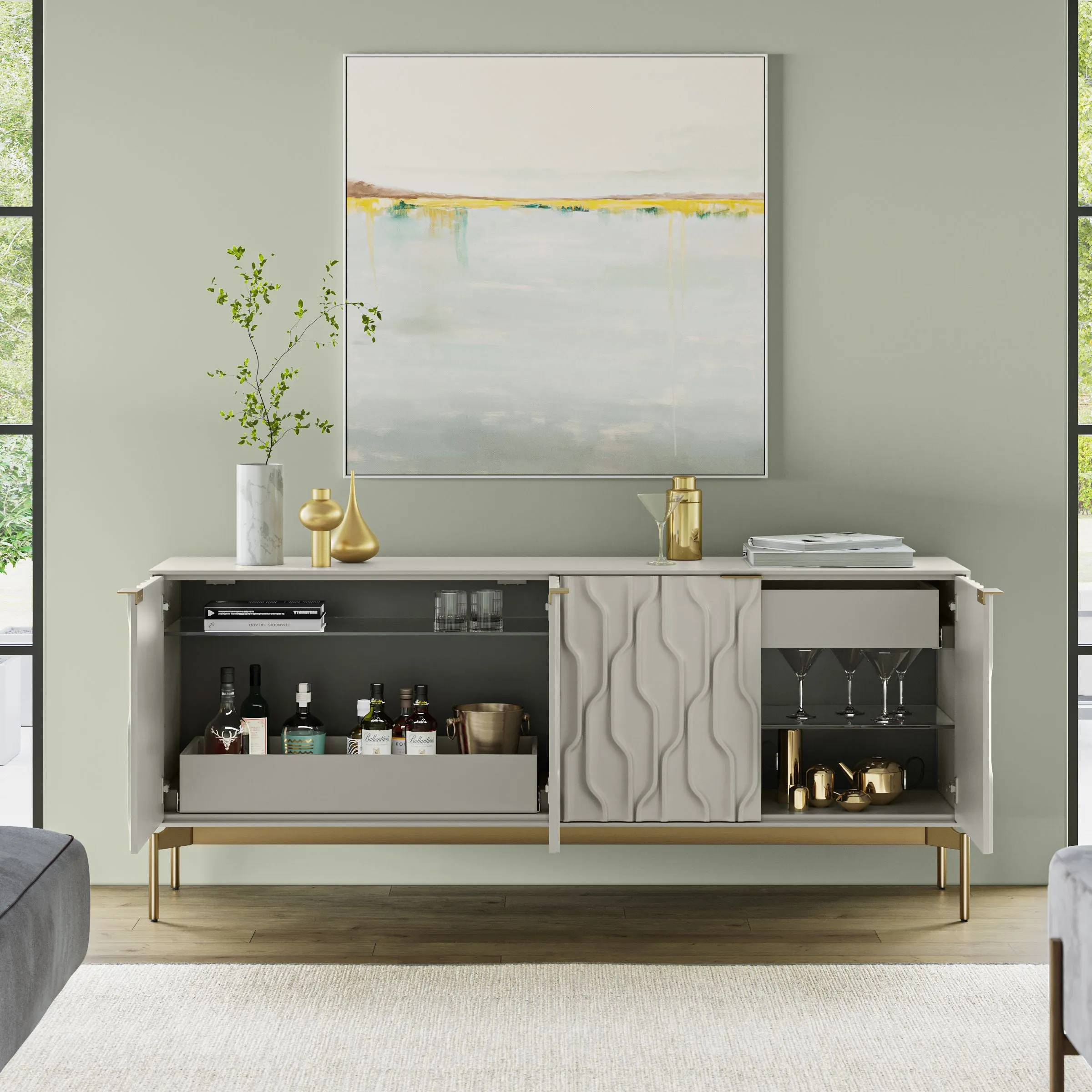 Mesa 4-Door Credenza
