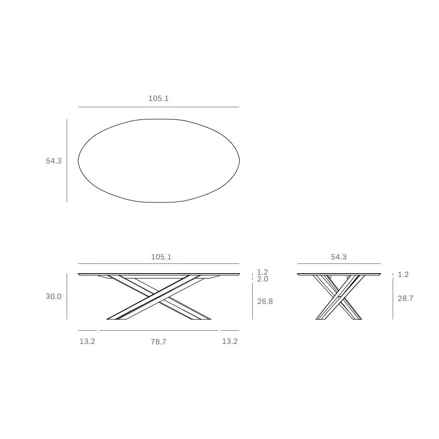 Mikado Oval Dining Table