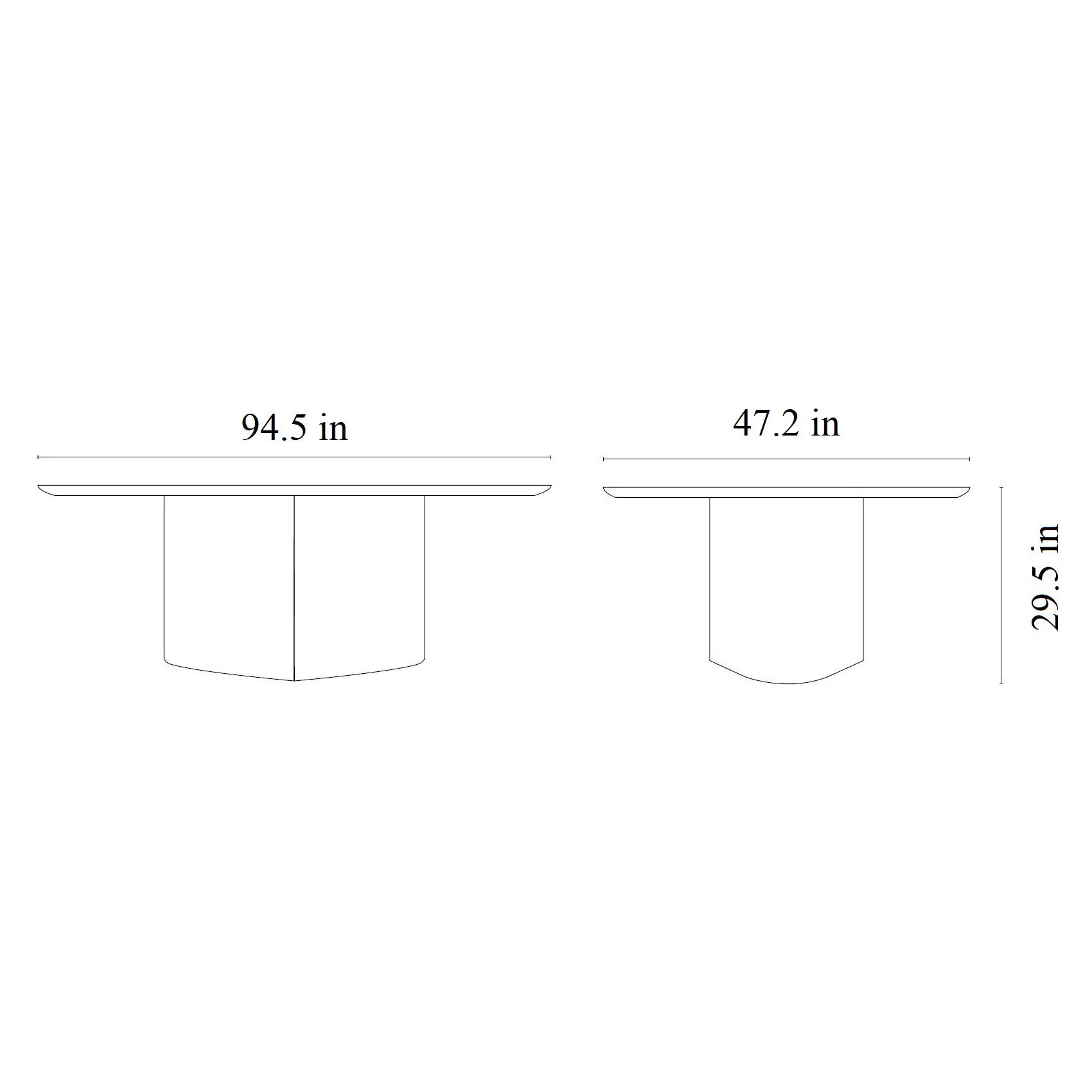 Monoplauto Oval Dining Table with Marble
