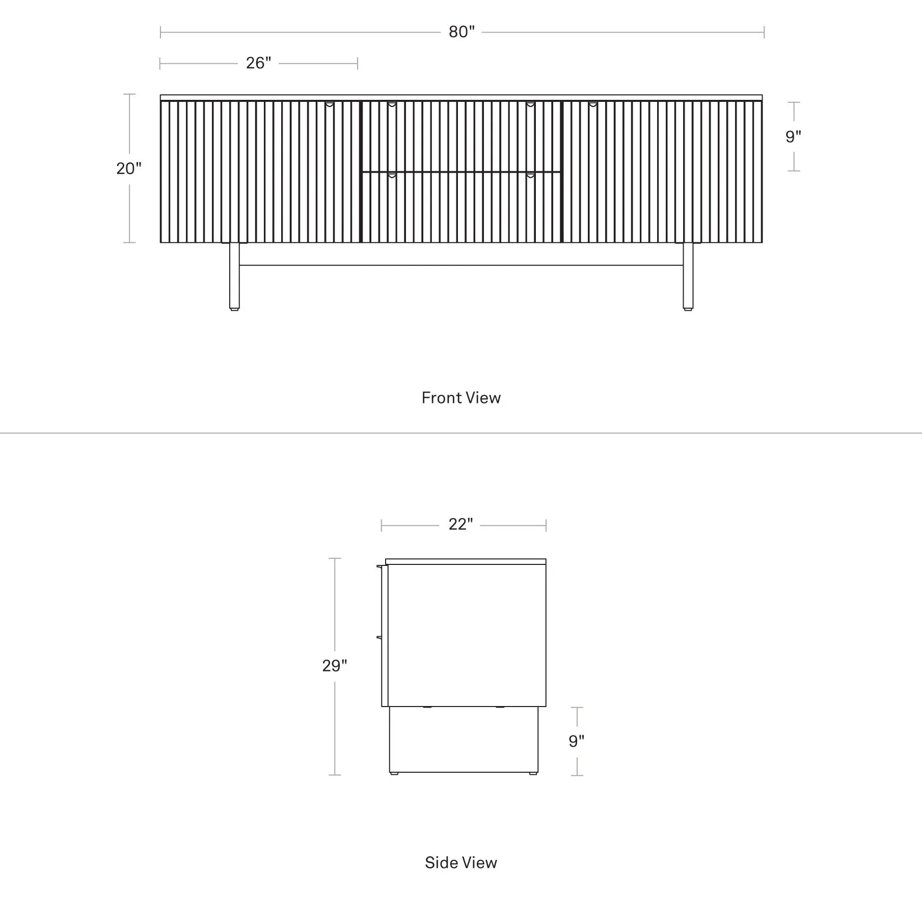 Murmur 2 Door/2 Drawer Console