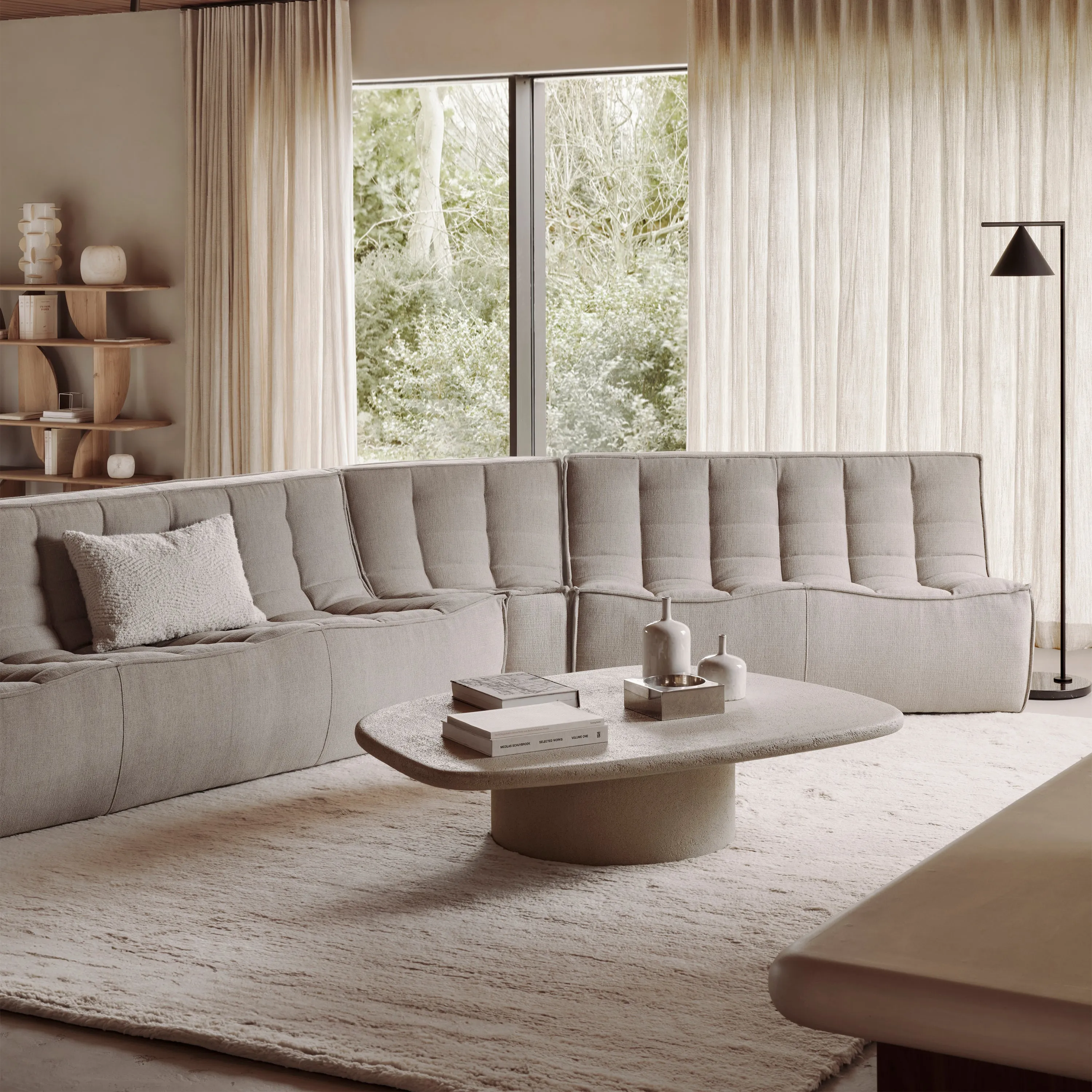 N701 45 Round Corner Sofa Module