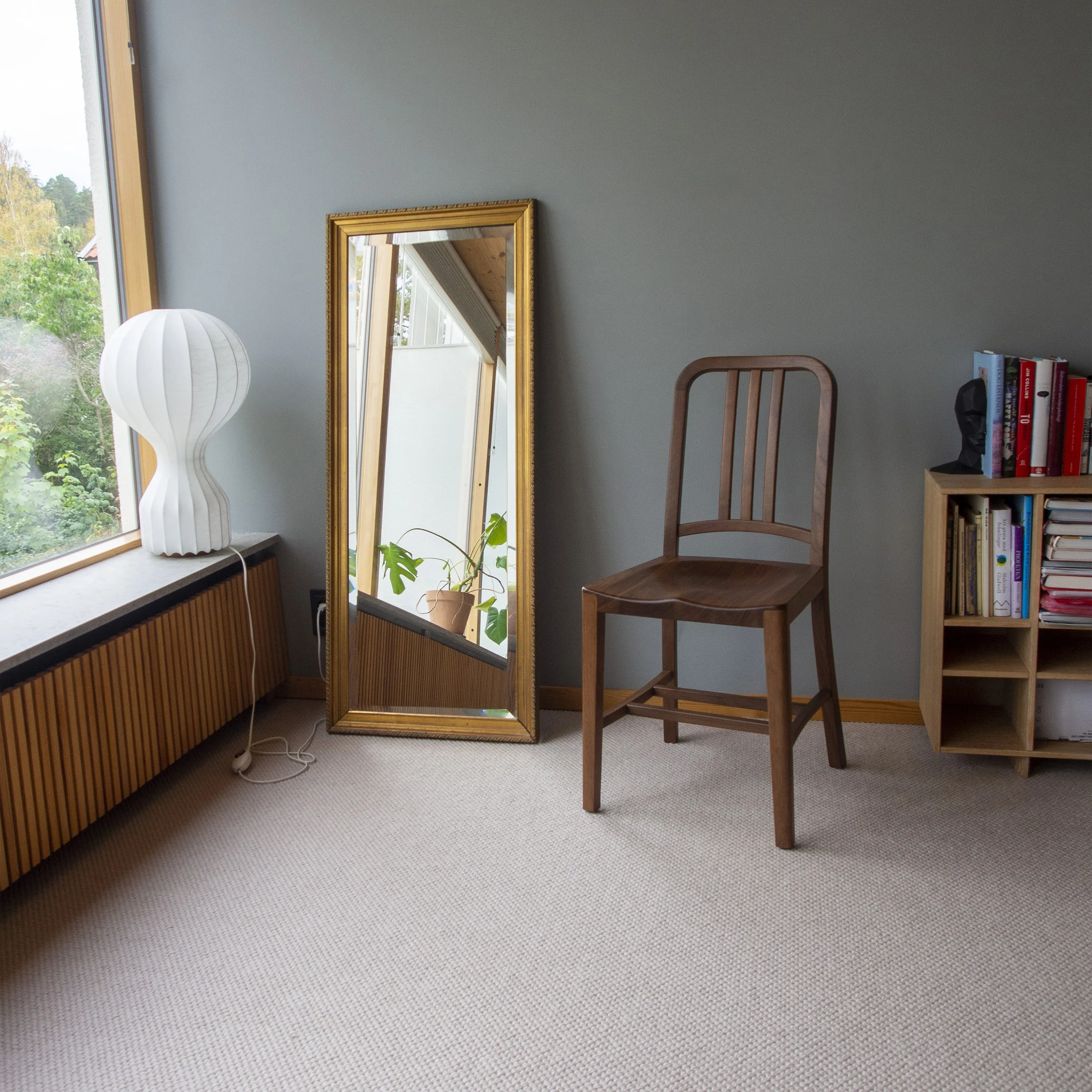 Navy Wood Chair