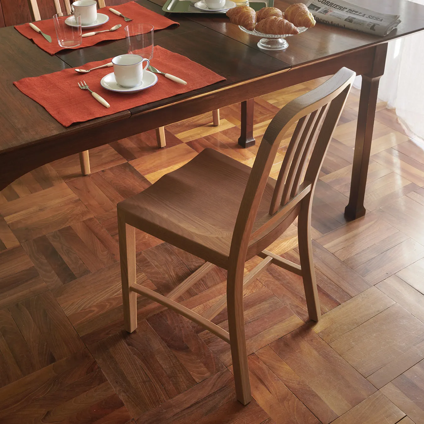 Navy Wood Chair