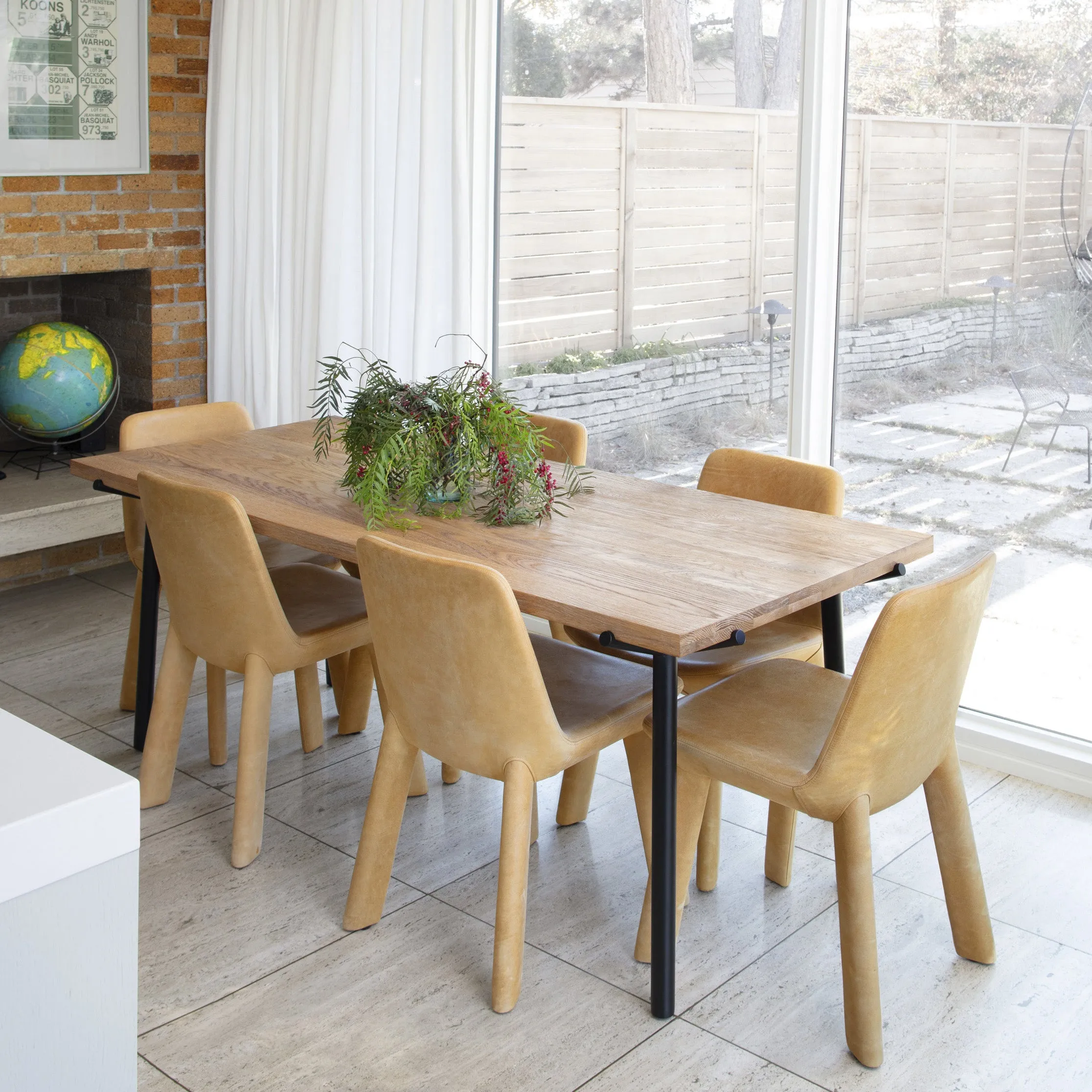 Neat Leather Dining Chair