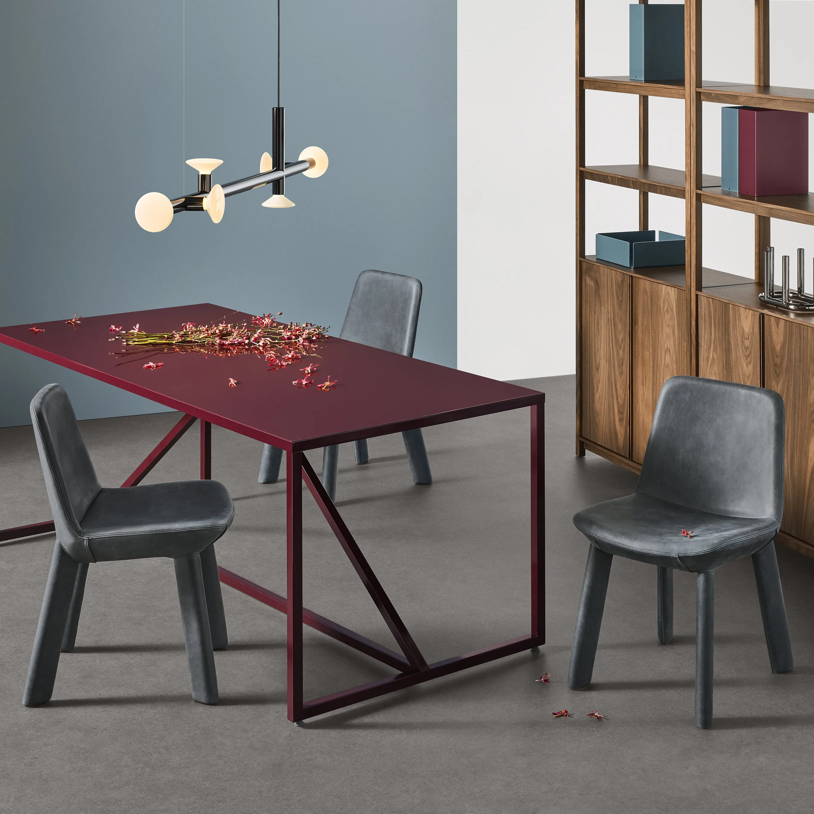 Neat Leather Dining Chair