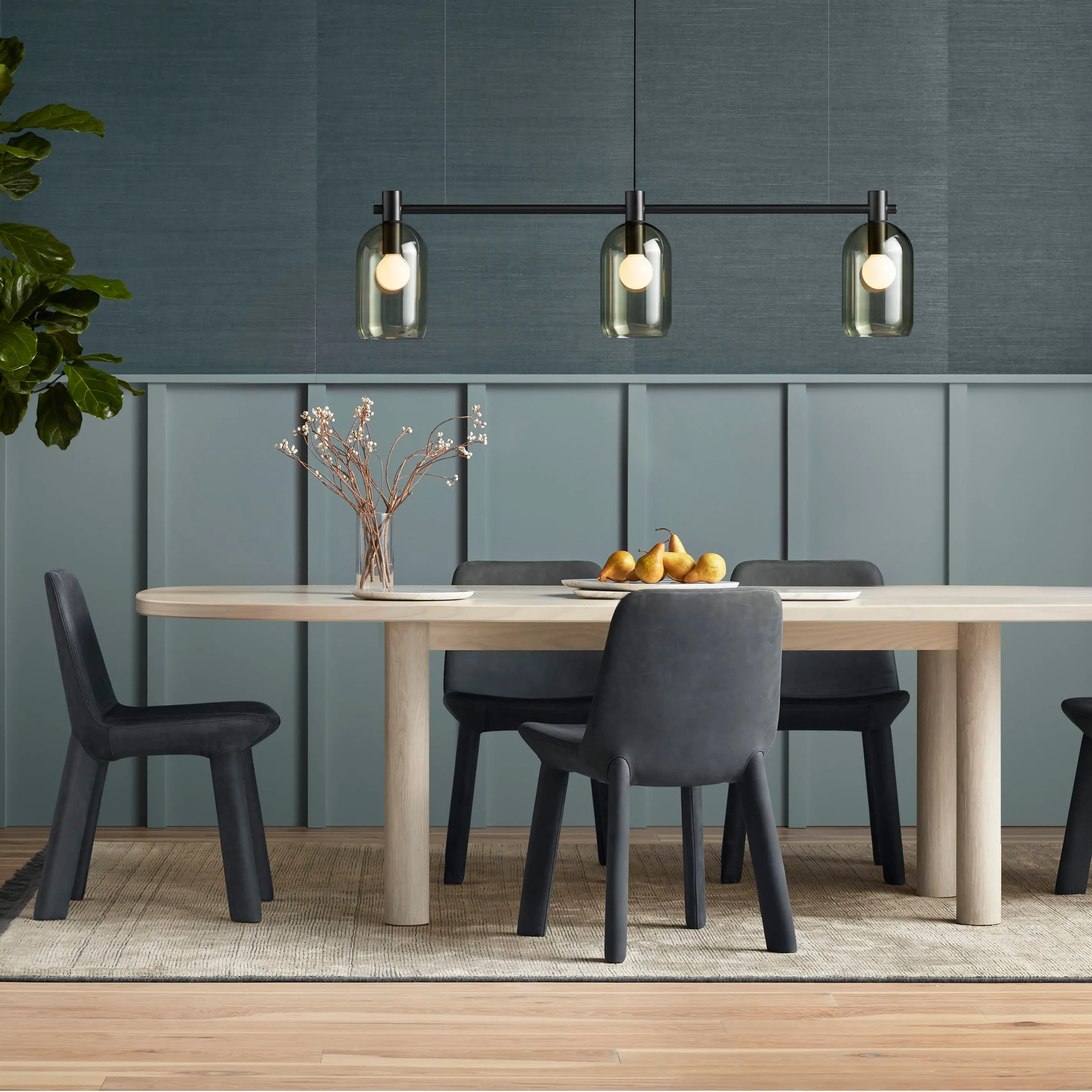 Neat Leather Dining Chair