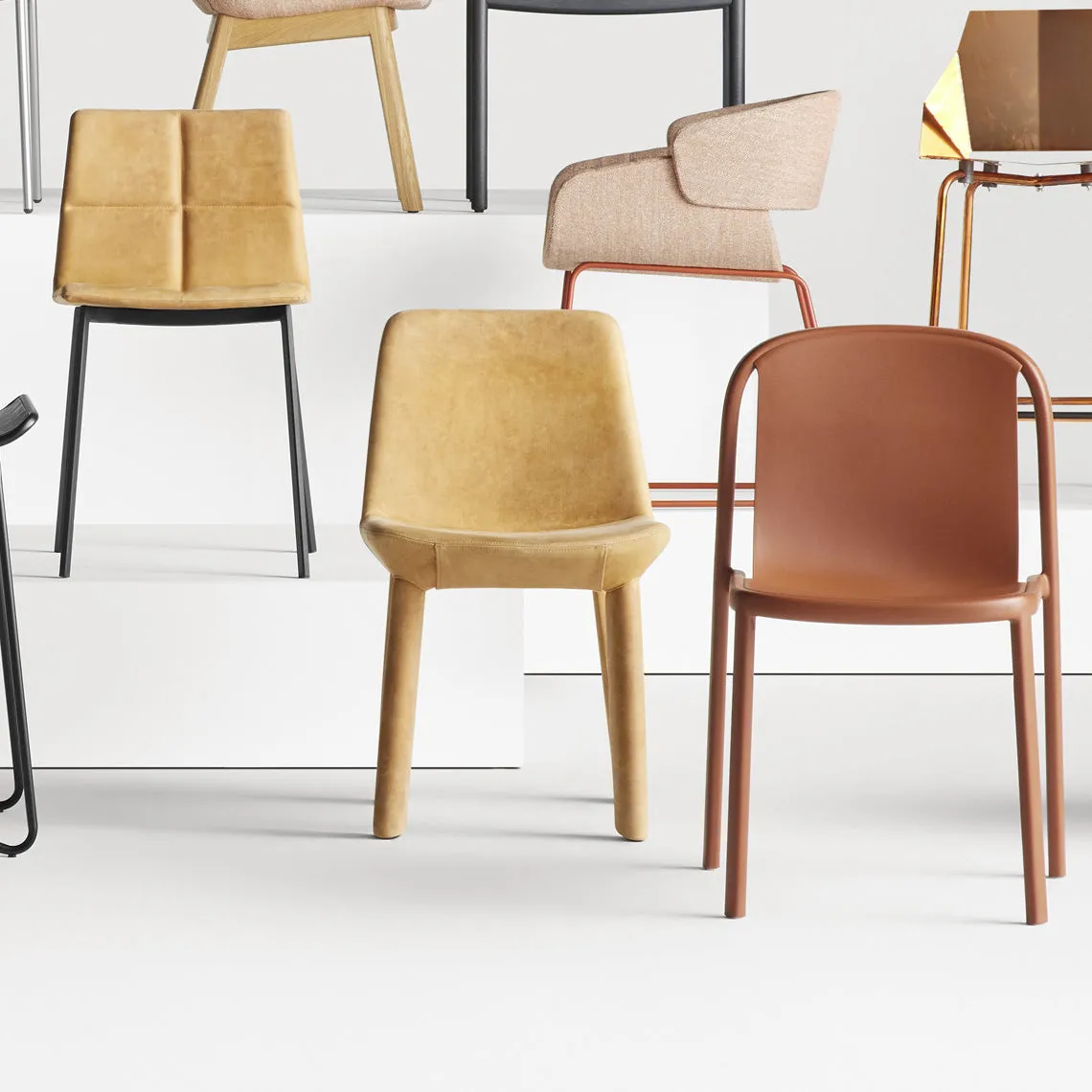 Neat Leather Dining Chair